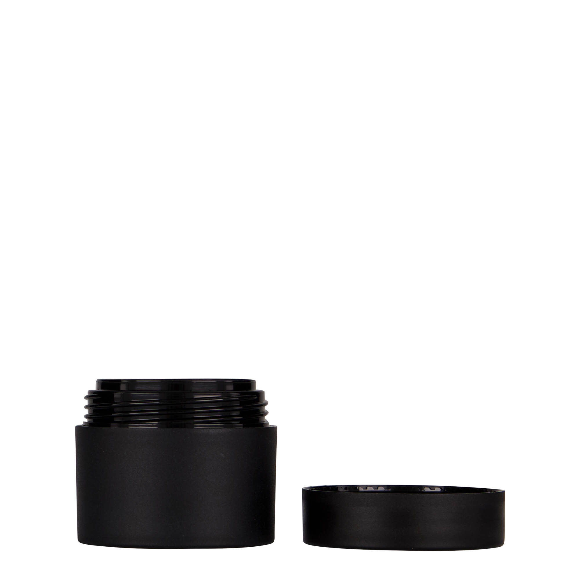 30 ml plastična posuda 'Antonella', PP, crna, otvor: navojni poklopac
