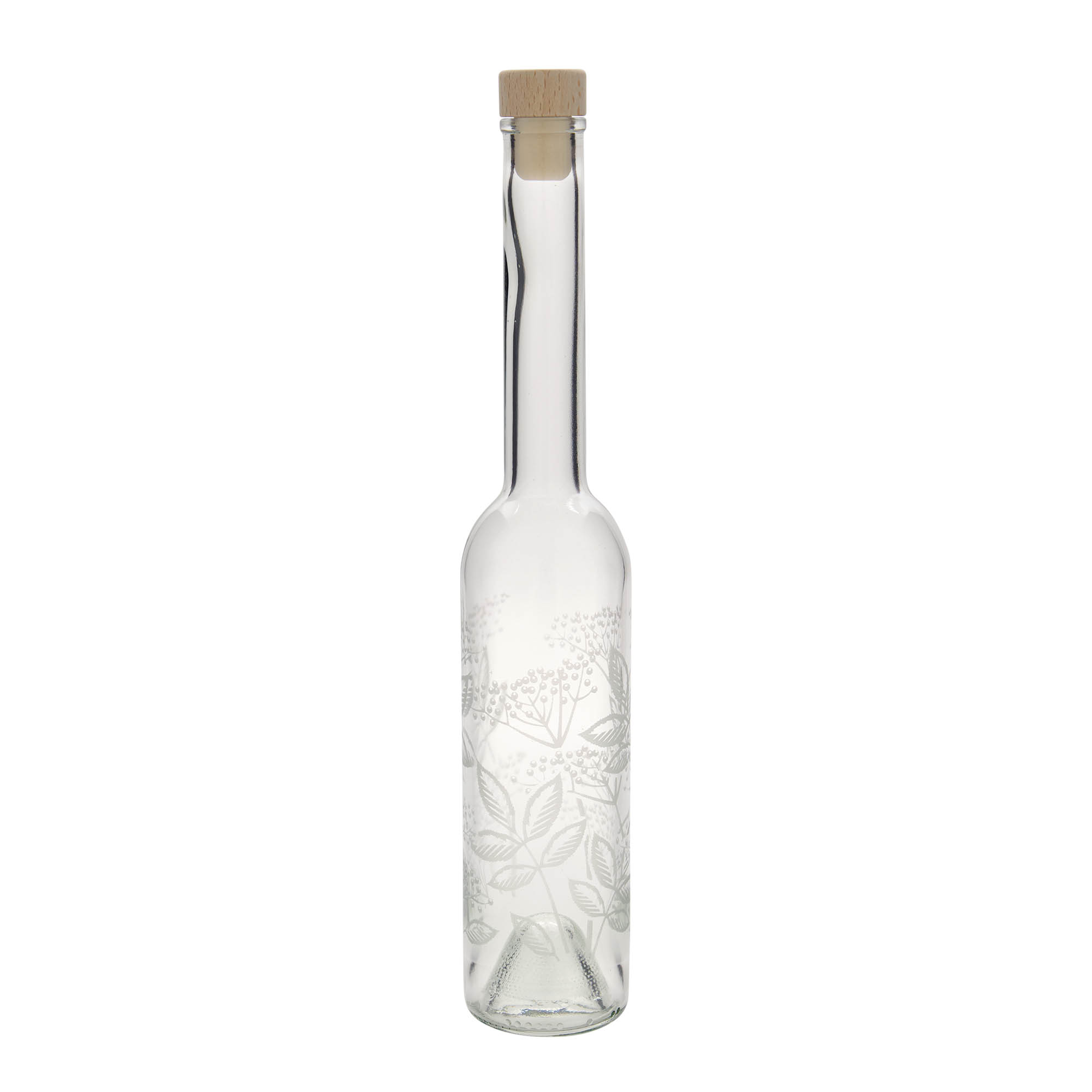 350 ml staklena boca 'Opera', motiv: bazga, otvor: pluta 350 ml staklena boca 'Opera', motiv: bazga, otvor: pluta