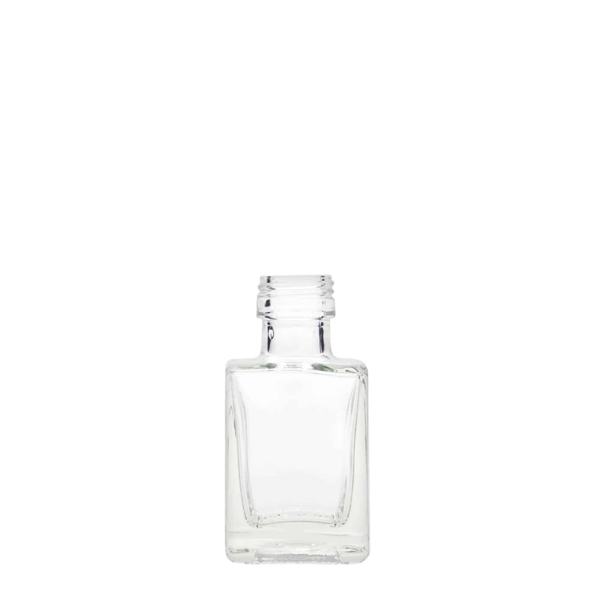 50 ml staklena boca „Cube“, kvadratna, grlo: PP 24
