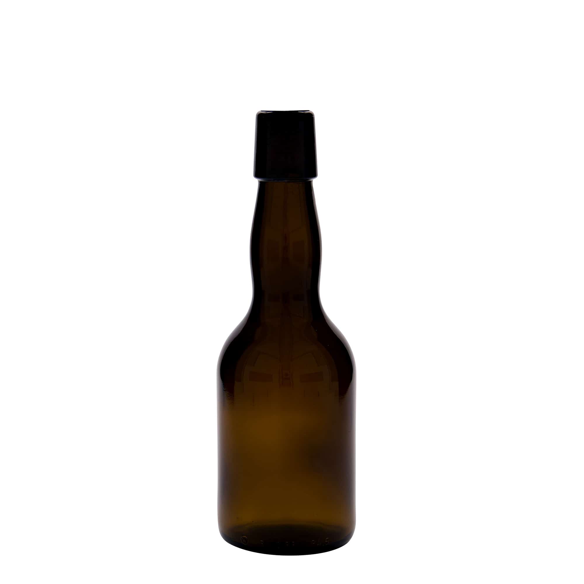 Flaša za pivo sa proširenim vratom 330 ml, staklo, smeđa, otvor: Zatvarač sa žicom Flaša za pivo sa proširenim vratom 330 ml, staklo, smeđa, otvor: Zatvarač sa žicom