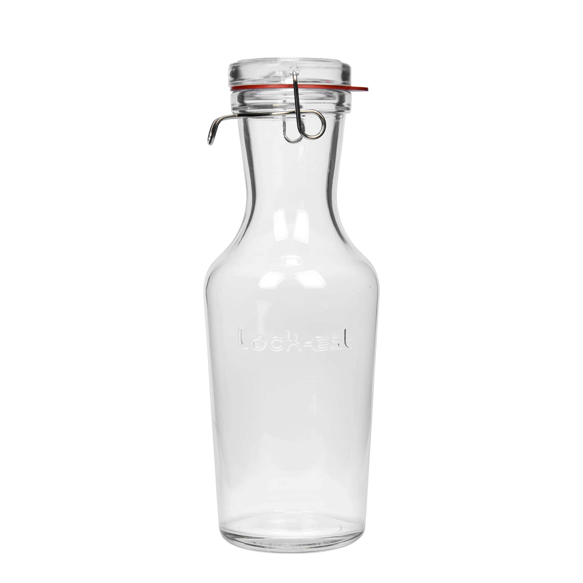 1.000 ml staklena karafa 'Lock-Eat', otvor: zatvarač sa žičanim kopčama