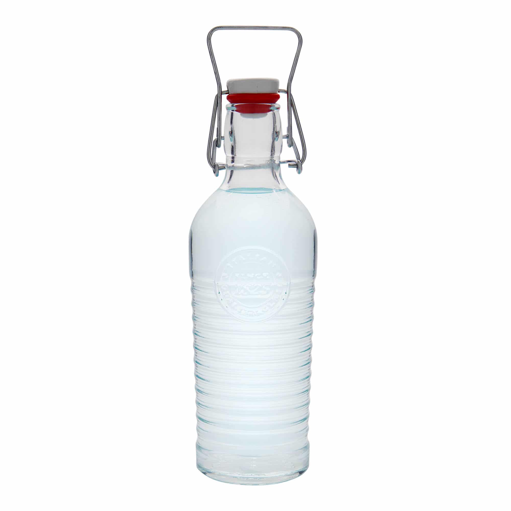 Staklena flaša 750 ml 'Officina 1825', otvor: Zatvarač sa žicom