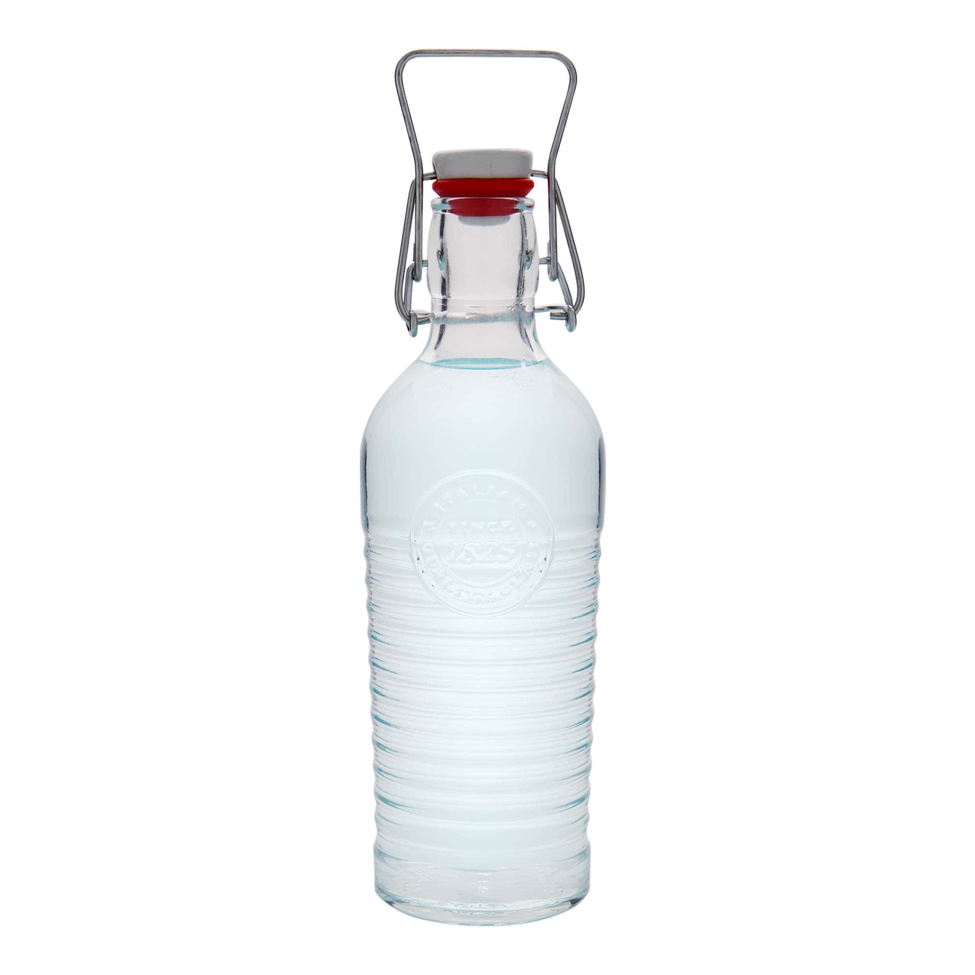 750 ml staklena boca „Officina 1825“, grlo: zatvarač s kopčom