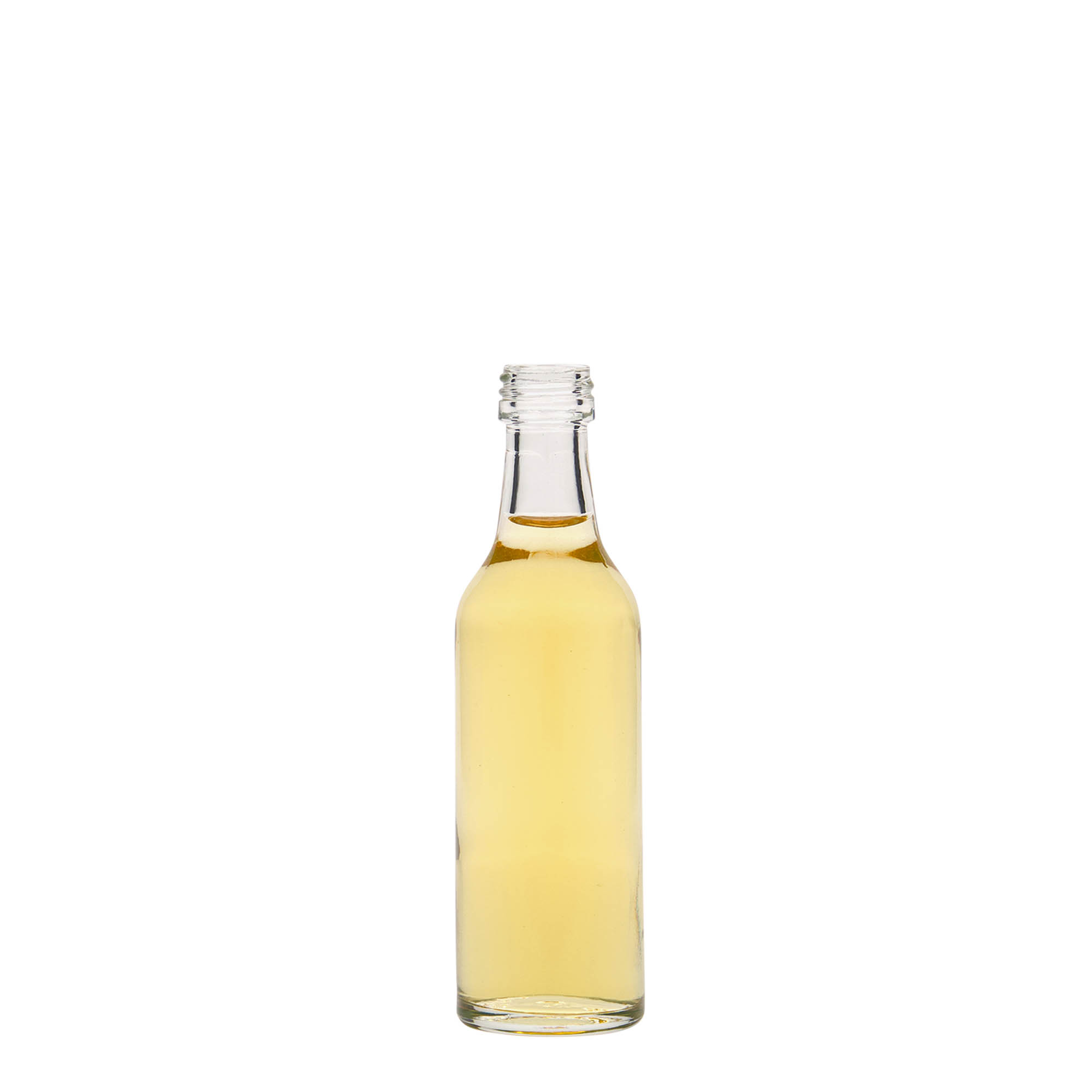 50 ml staklena bočica s ravnim grlom, otvor: PP 18 50 ml staklena bočica s ravnim grlom, otvor: PP 18