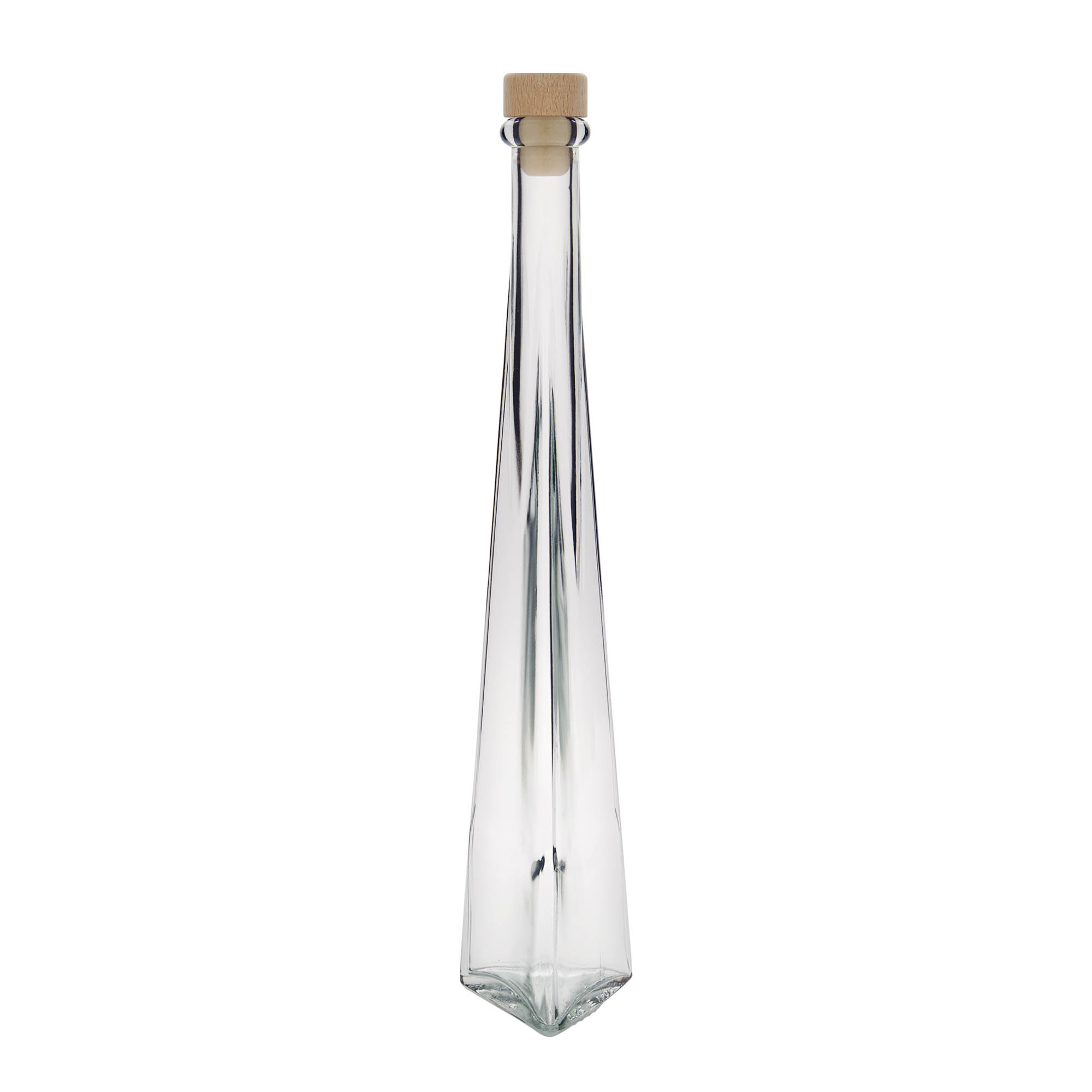 200 ml staklena boca 'Dama Triangolore', trokutasta, grlo: pluta 200 ml staklena boca 'Dama Triangolore', trokutasta, grlo: pluta