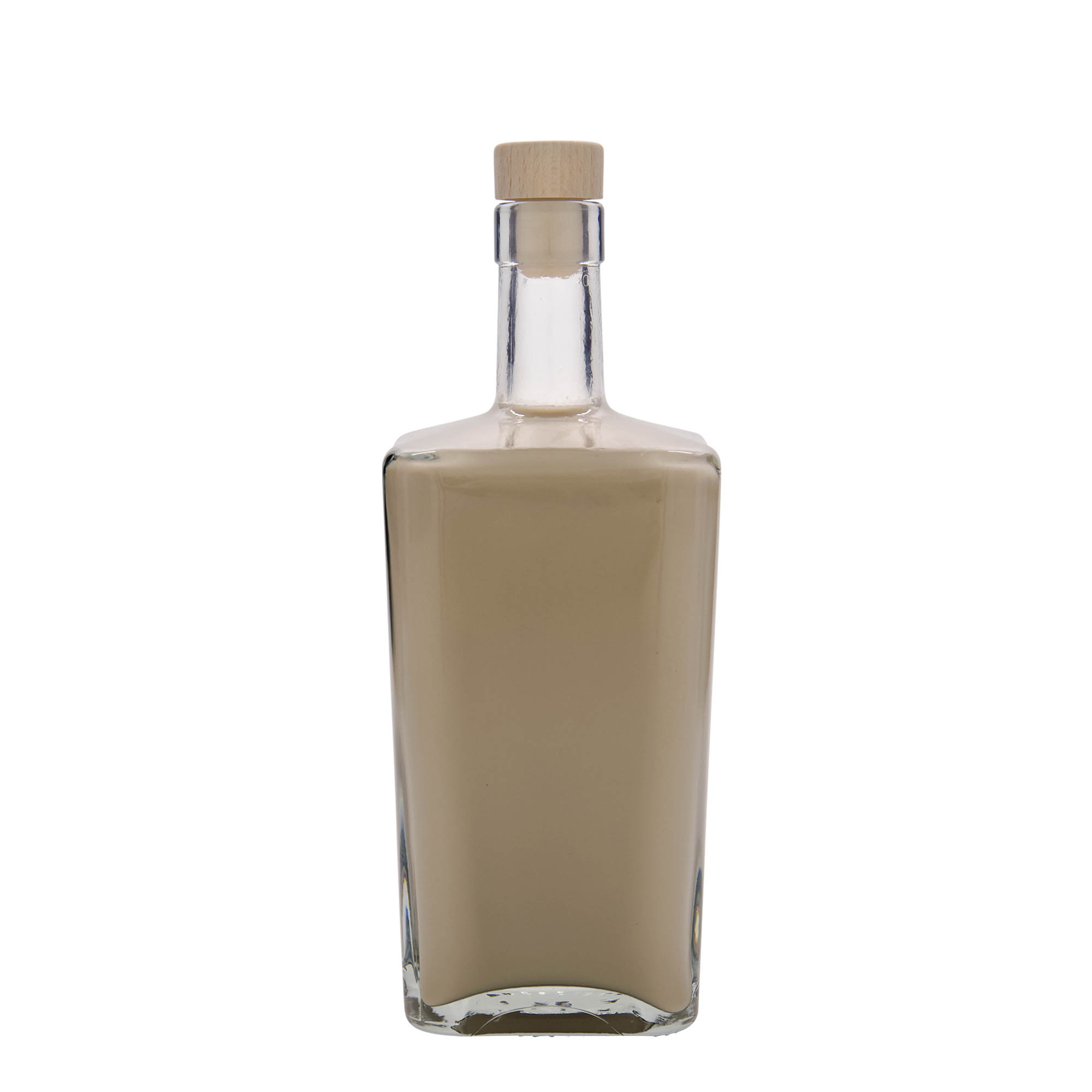 700 ml staklena boca 'Noel', kvadratna, otvor: pluta