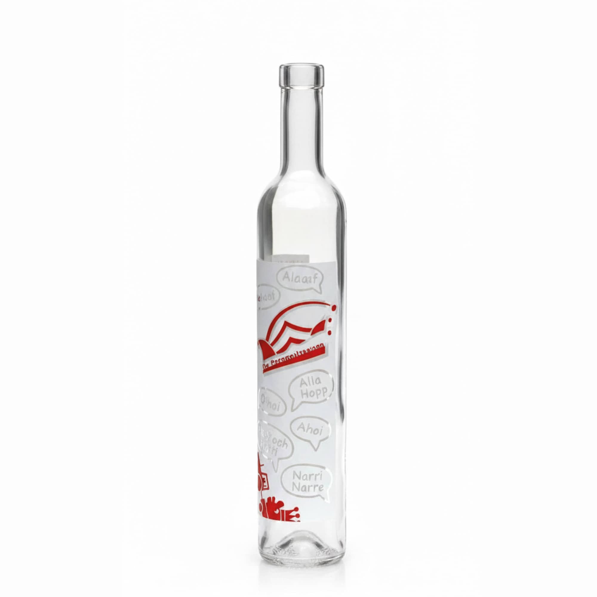 500 ml staklena boca Maximo s printom „Karneval“, otvor: čep