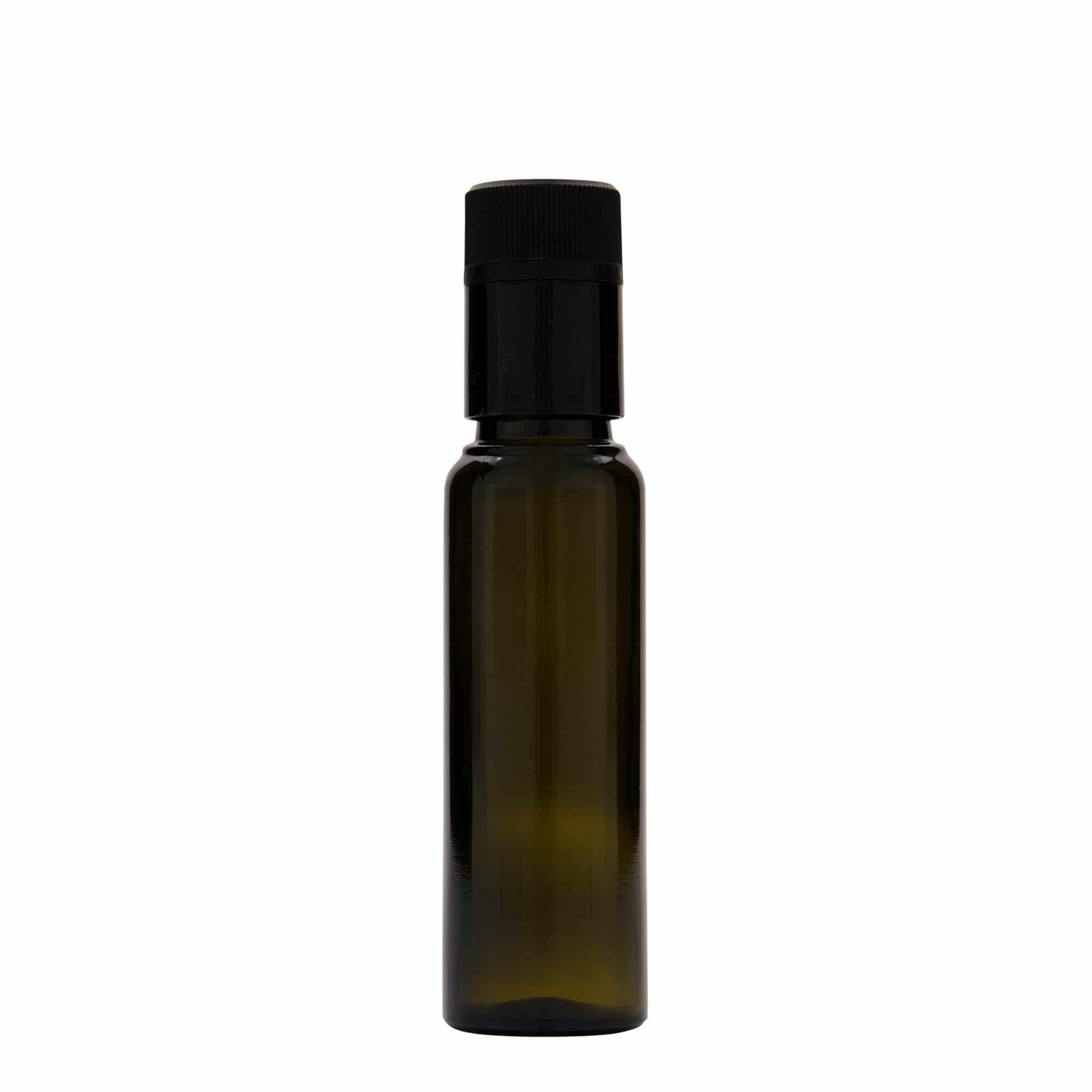 Flaša za sirće/ulje 100 ml 'Willy New', staklo, antikno zelena, otvor: DOP