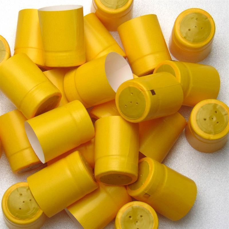 Kapica za flaše 32x41, PVC plastika, žuta