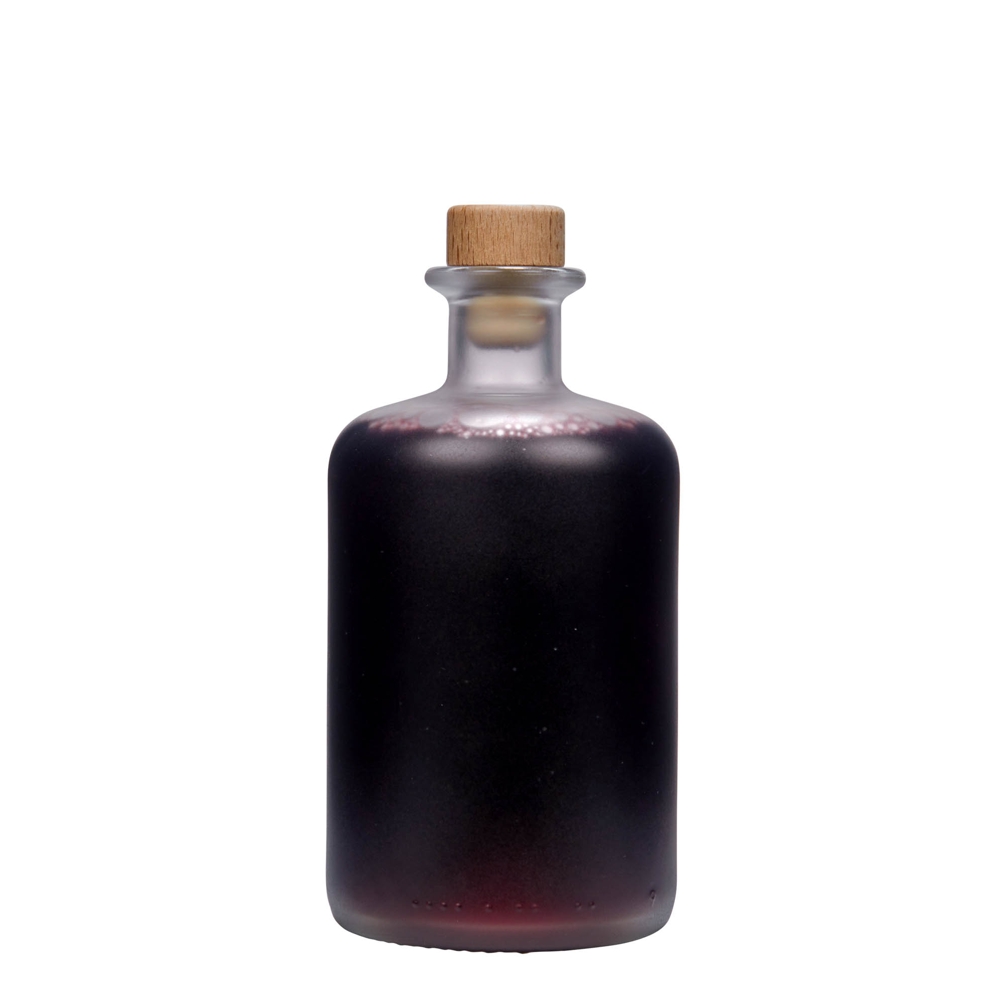 500 ml staklena boca apotekarska, zamrznuta, grlo: pluta