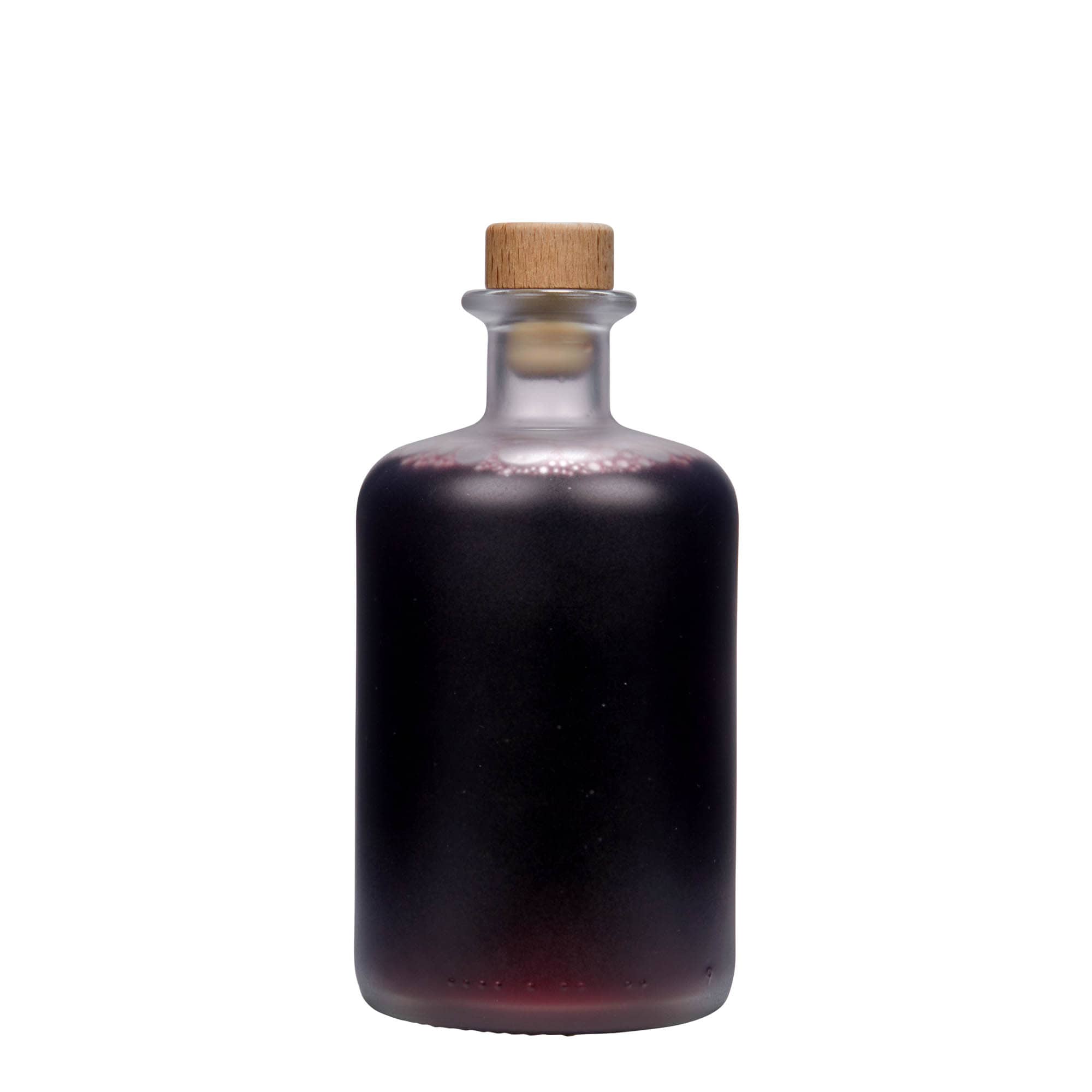 500 ml staklena boca apotekarska, zamrznuta, grlo: pluta