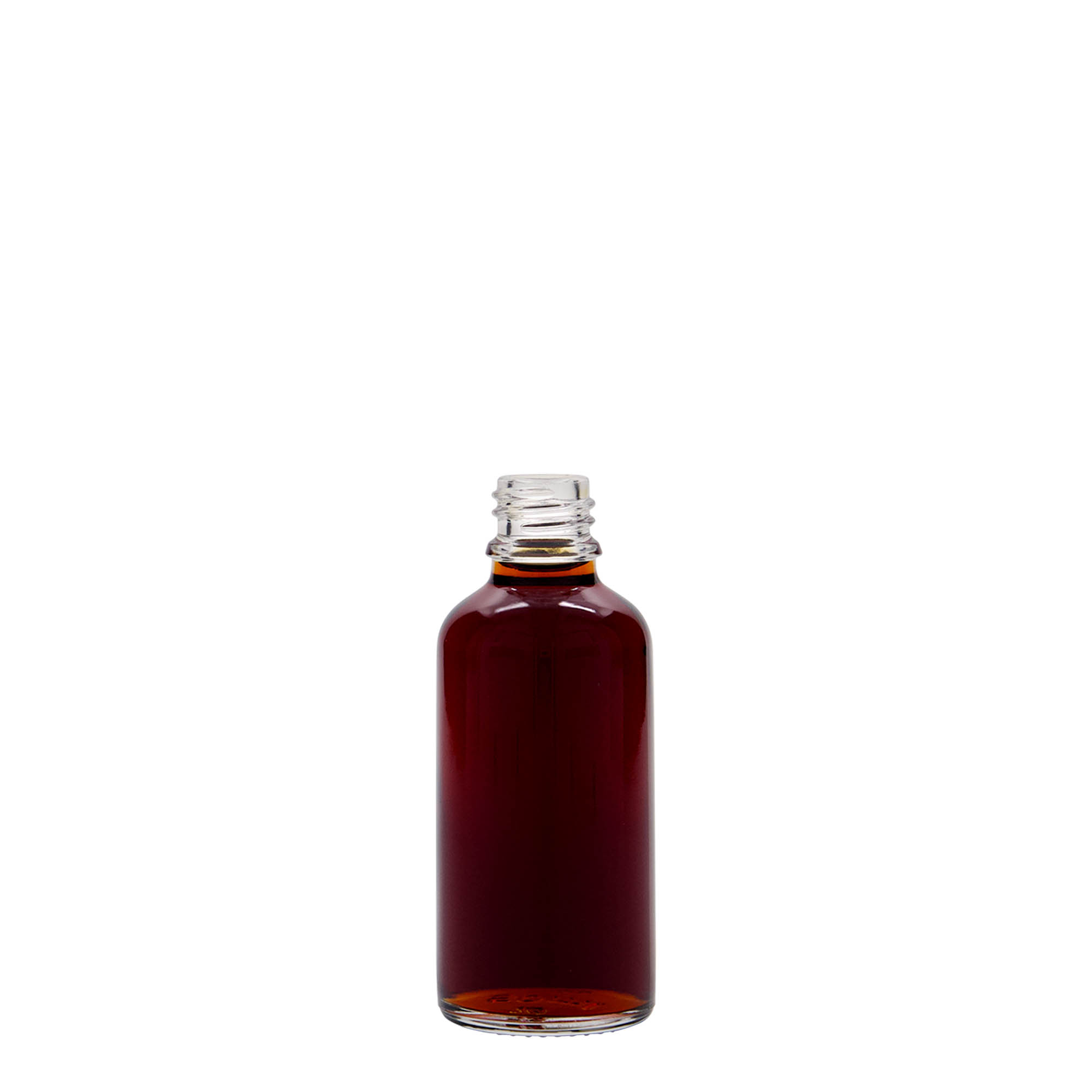 Medicinska flaša 50 ml, staklo, otvor: DIN 18