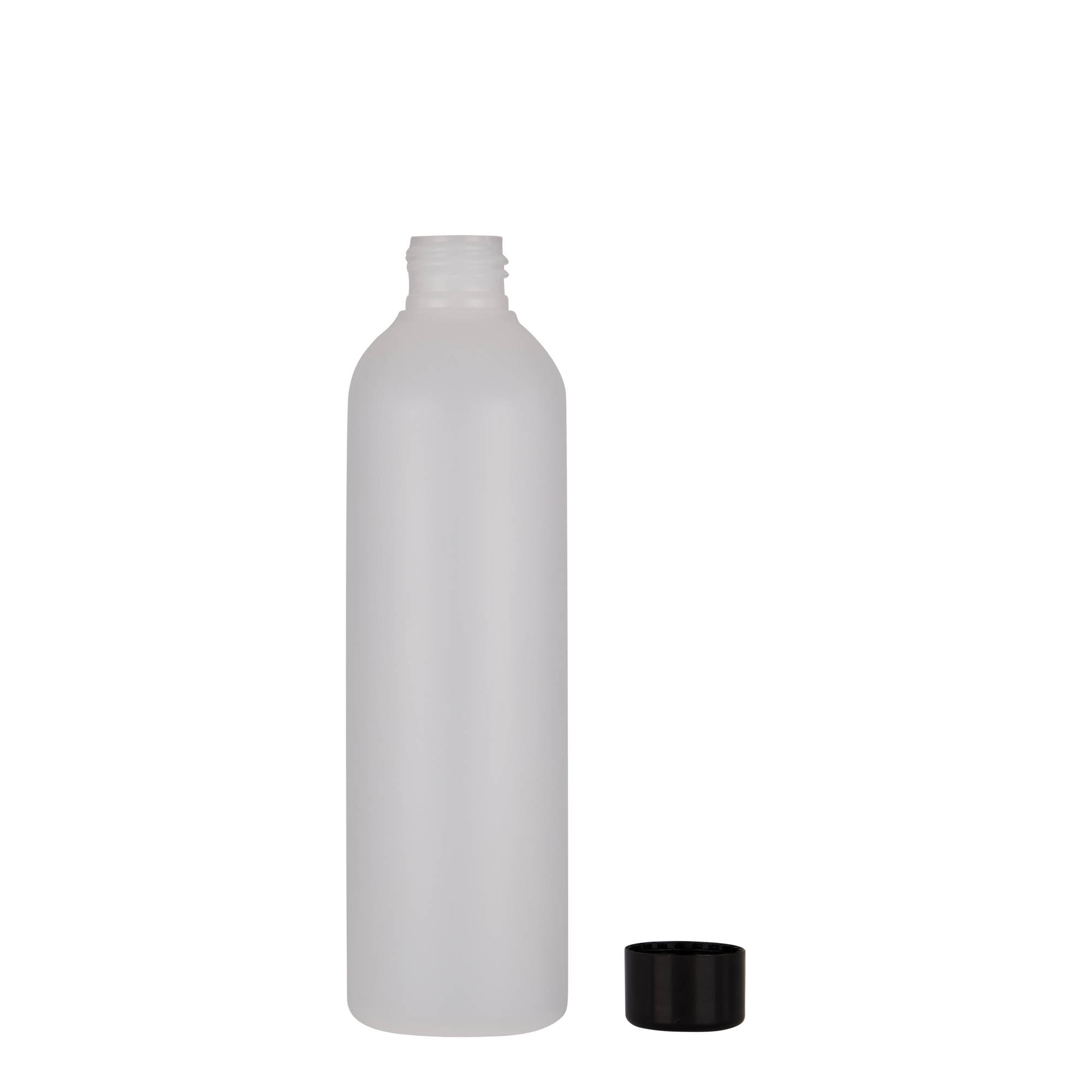 250 ml plastična boca „Tuffy“, HDPE, prirodna, grlo: 24/410