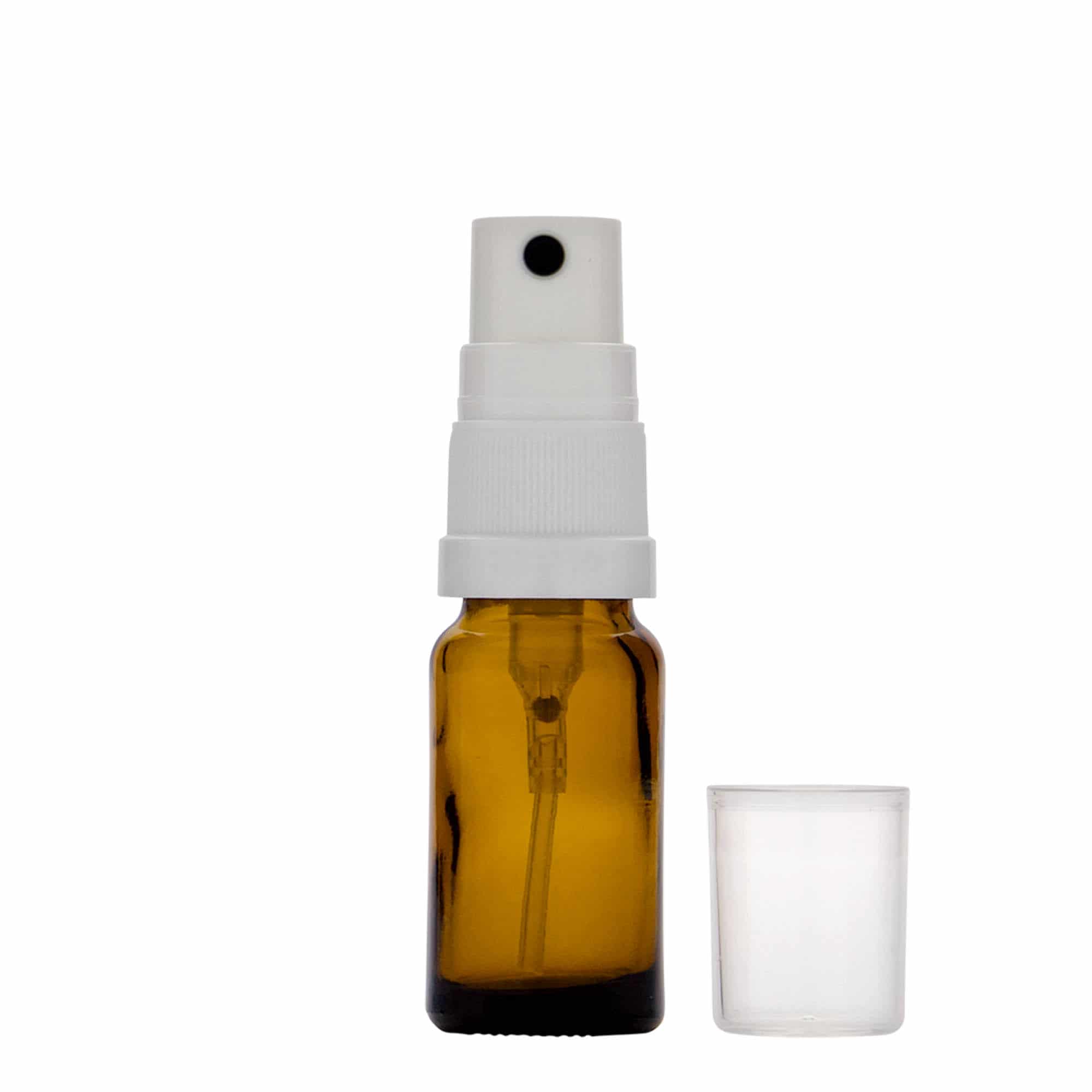 Medicinska flaša sa raspršivačem 10 ml, staklo, smeđa, otvor: DIN 18