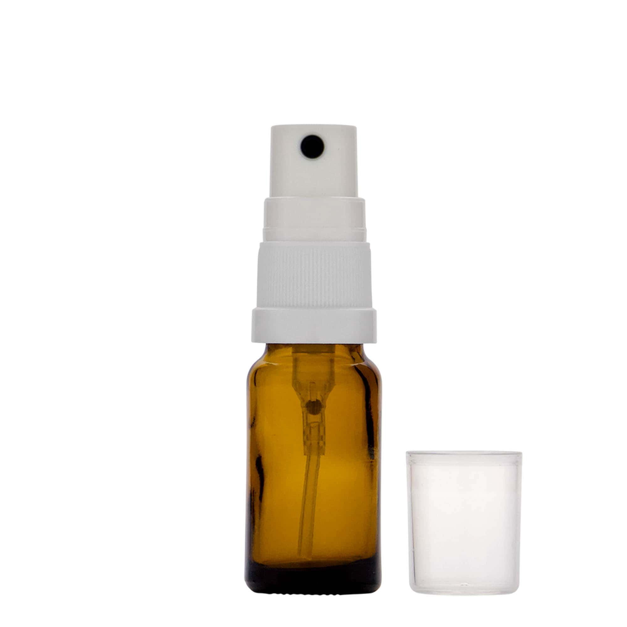 10 ml bočica za prskanje, medicinska, staklena, smeđa, grlo: DIN 18 10 ml bočica za prskanje, medicinska, staklena, smeđa, grlo: DIN 18