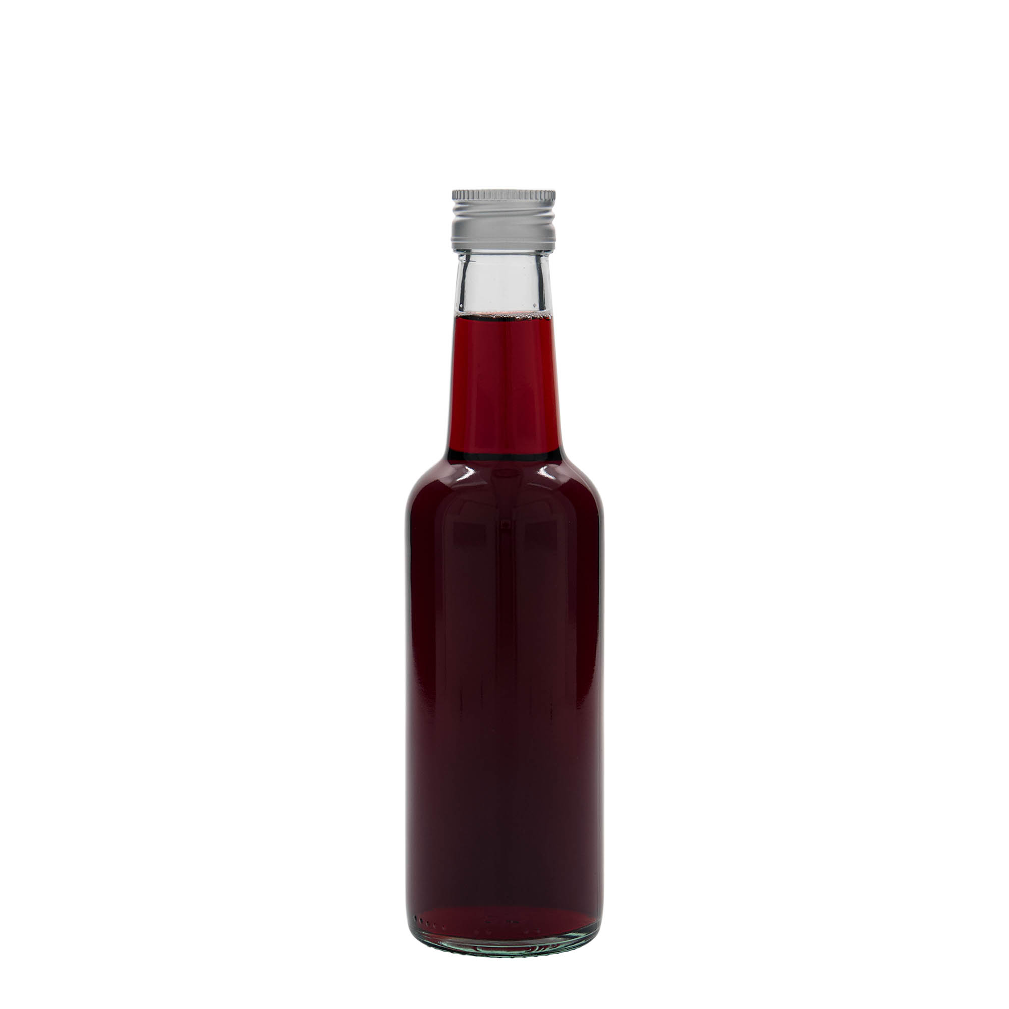 250 ml staklena boca s ravnim vratom, otvor: PP 28 250 ml staklena boca s ravnim vratom, otvor: PP 28