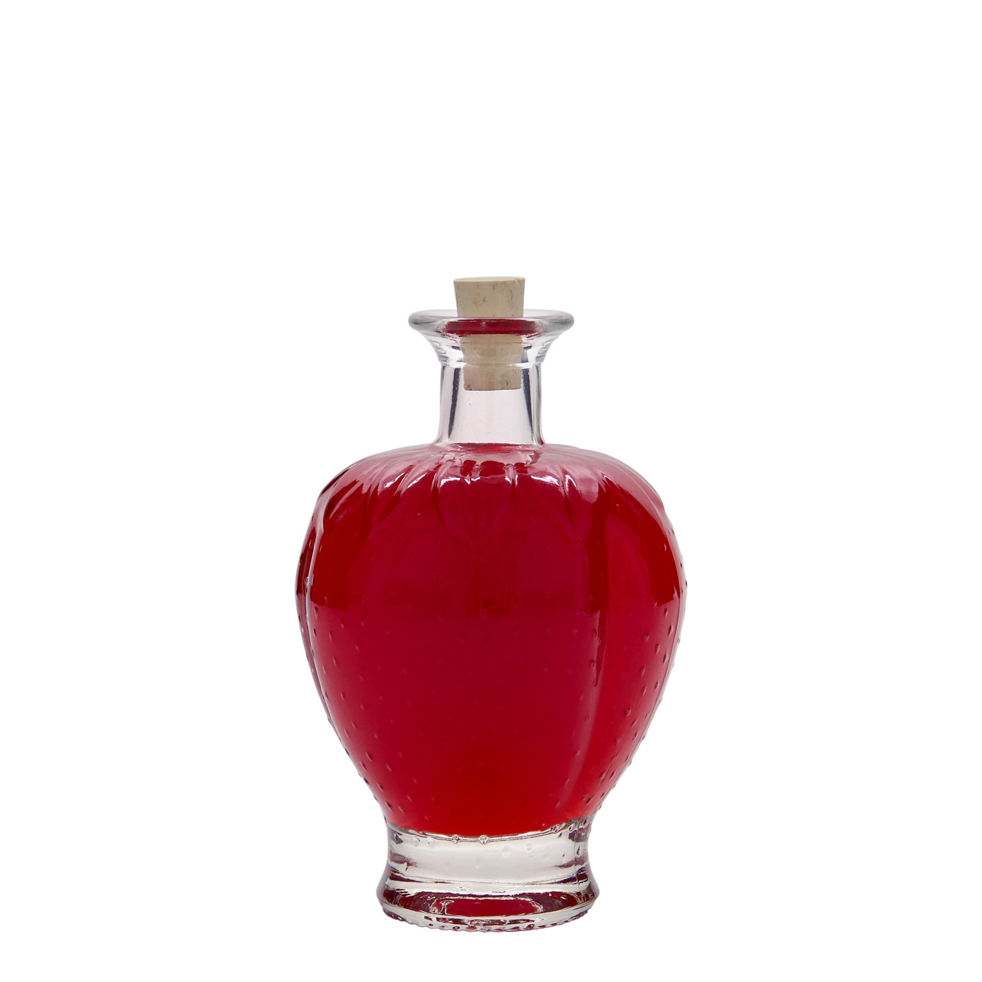 200 ml staklena boca 'Jagoda', otvor: plutani čep 200 ml staklena boca 'Jagoda', otvor: plutani čep