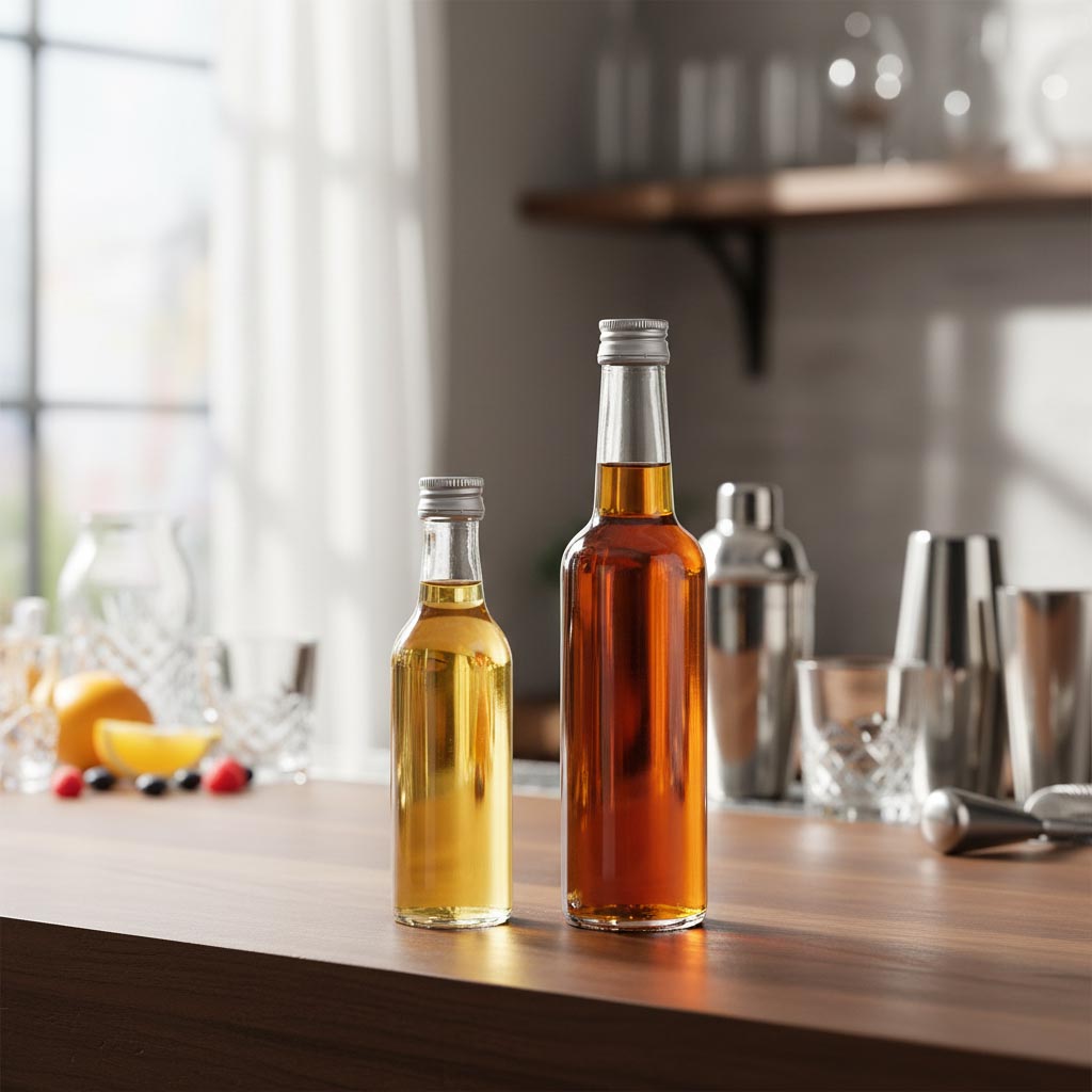 50 ml staklena bočica s ravnim grlom, otvor: PP 18 50 ml staklena bočica s ravnim grlom, otvor: PP 18