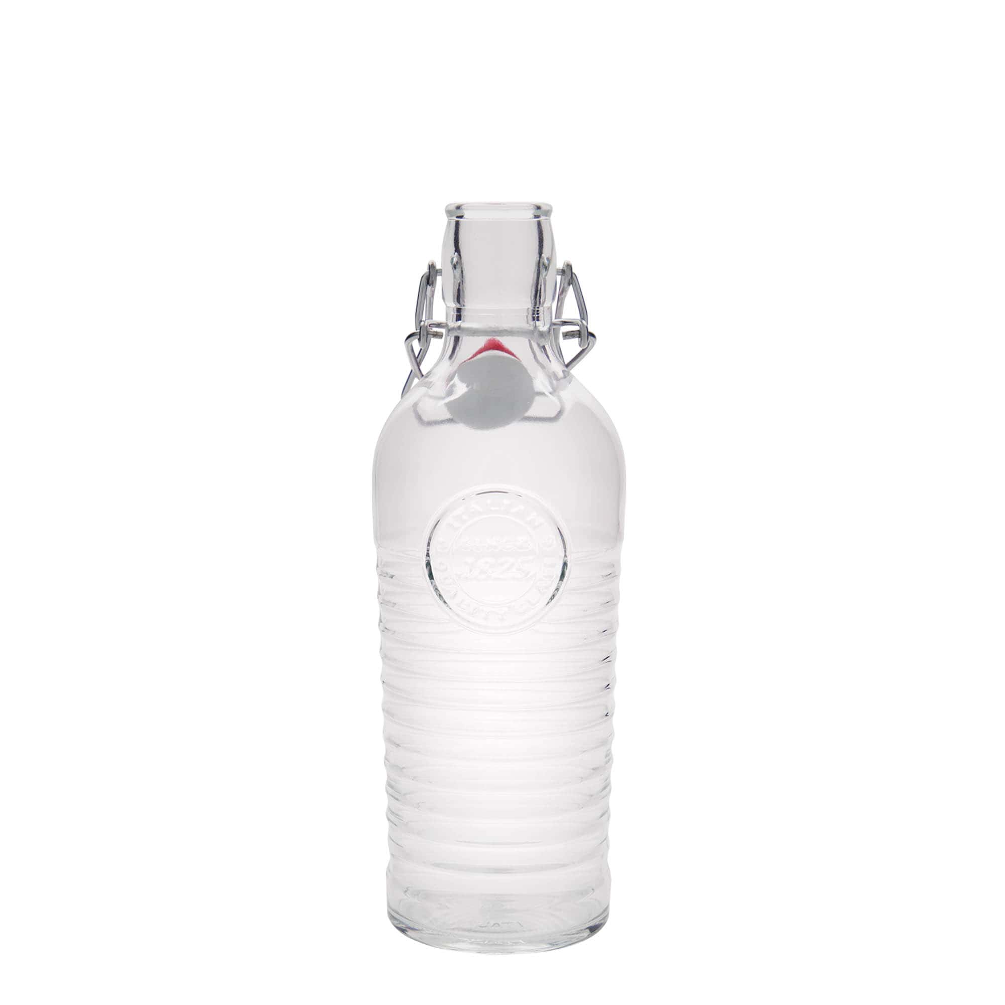 750 ml staklena boca 'Officina 1825', grlo: zatvarač s kopčom