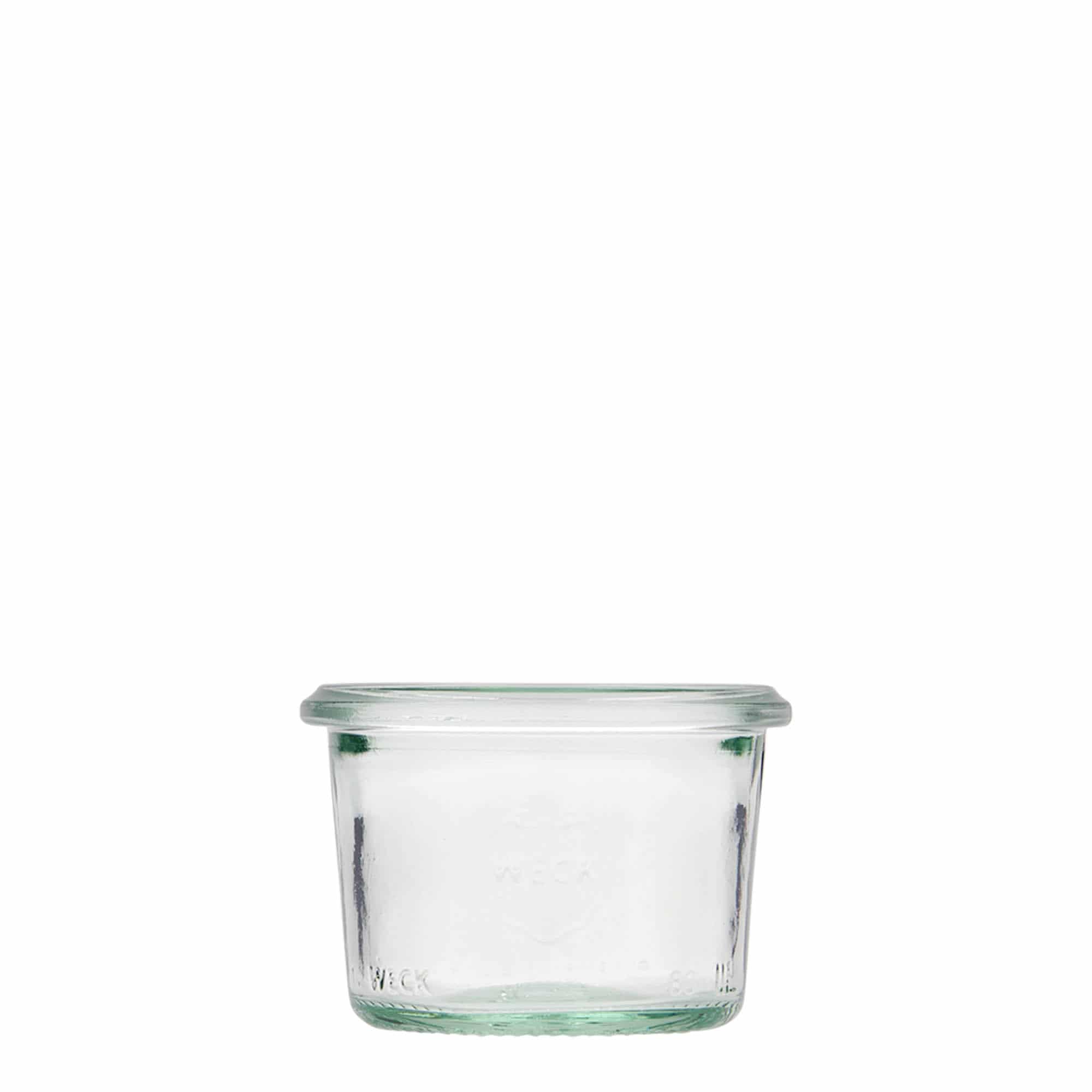 12x 80 ml WECK staklenka za preokretanje sa staklenim poklopcem RR 60