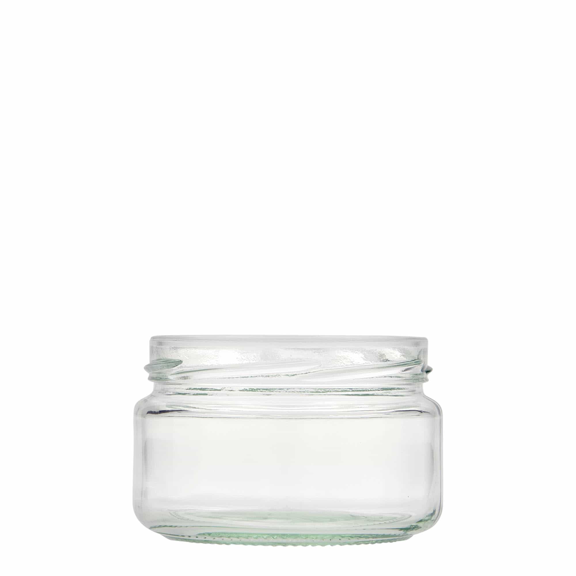 230 ml pljosnata okrugla staklenka, otvor: Twist-Off (TO 82)