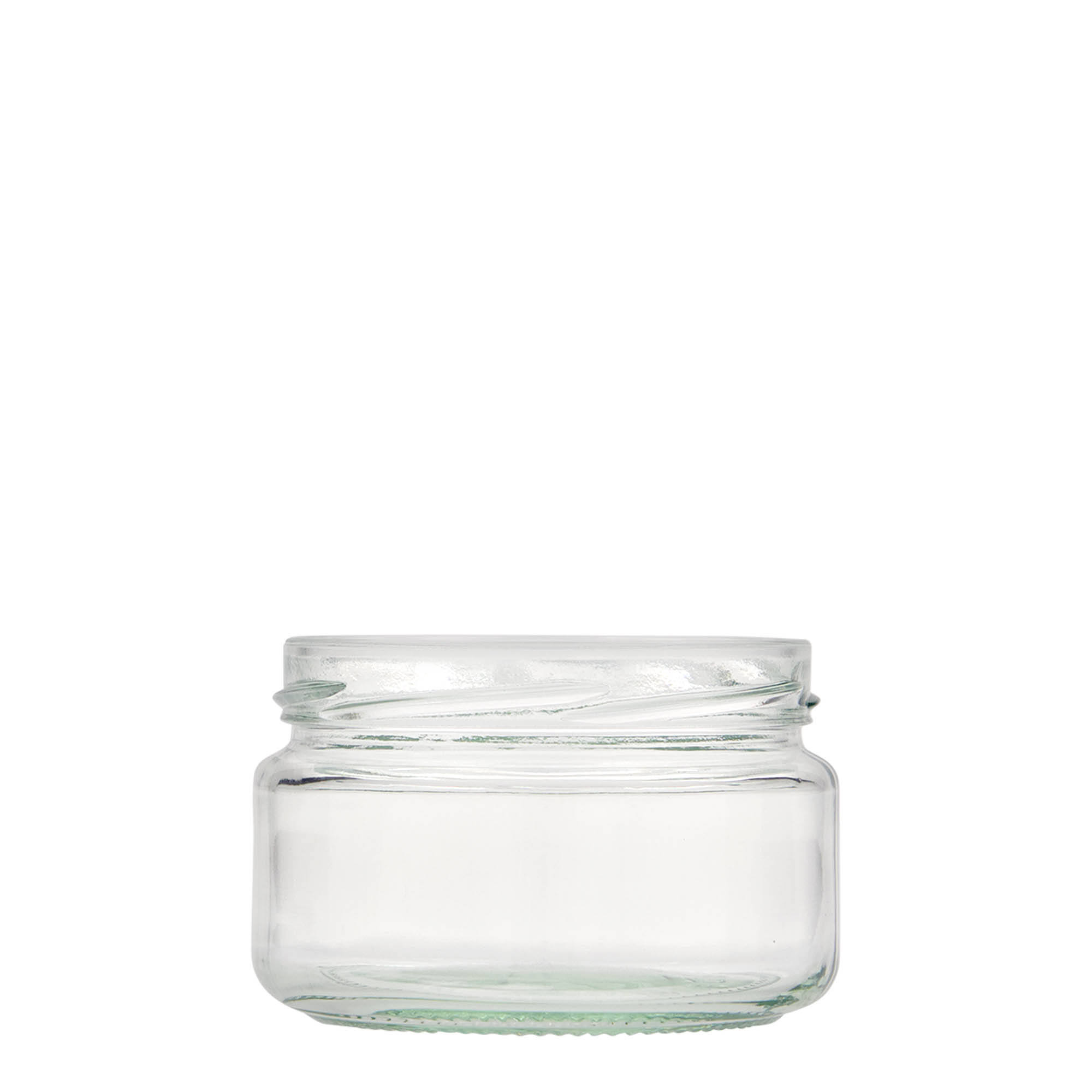230 ml pljosnata okrugla staklenka, otvor: Twist-Off (TO 82) 230 ml pljosnata okrugla staklenka, otvor: Twist-Off (TO 82)