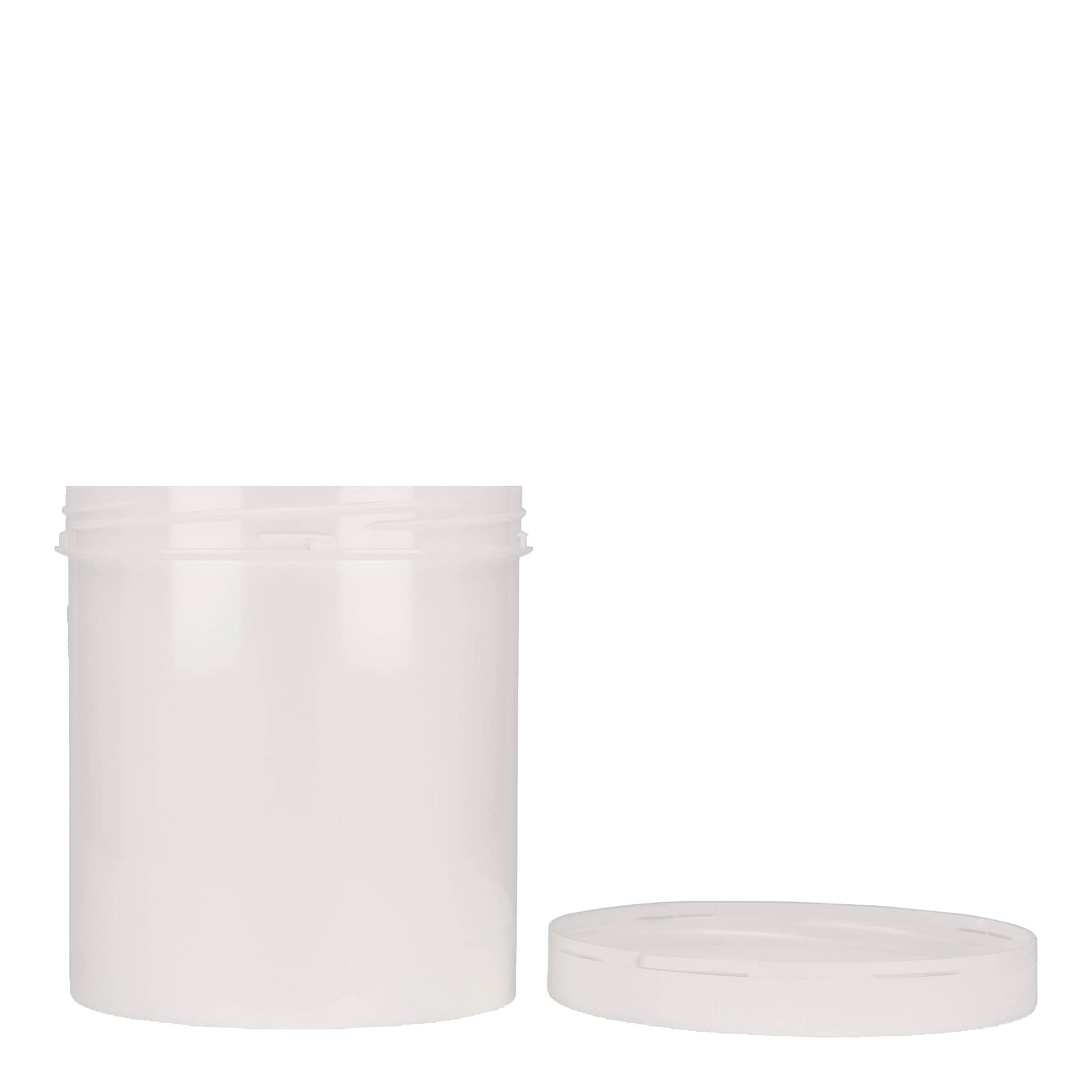 1.000 ml plastična posuda 'Securilock', PP, bijela, otvor: navojni zatvarač