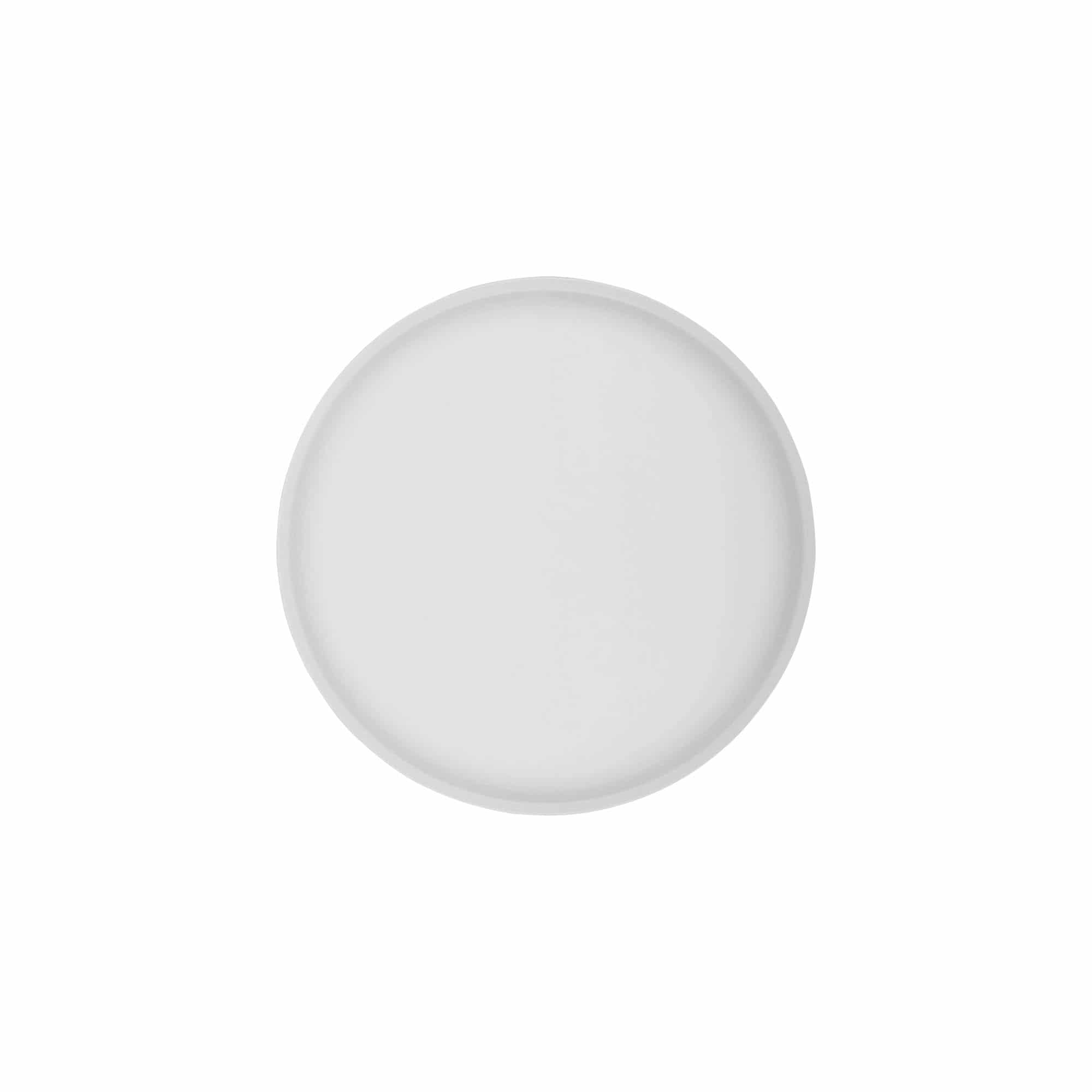 Navojni zatvarač 'Clear/Platin Edition', PP plastika, bijela, za otvor: 70/2P