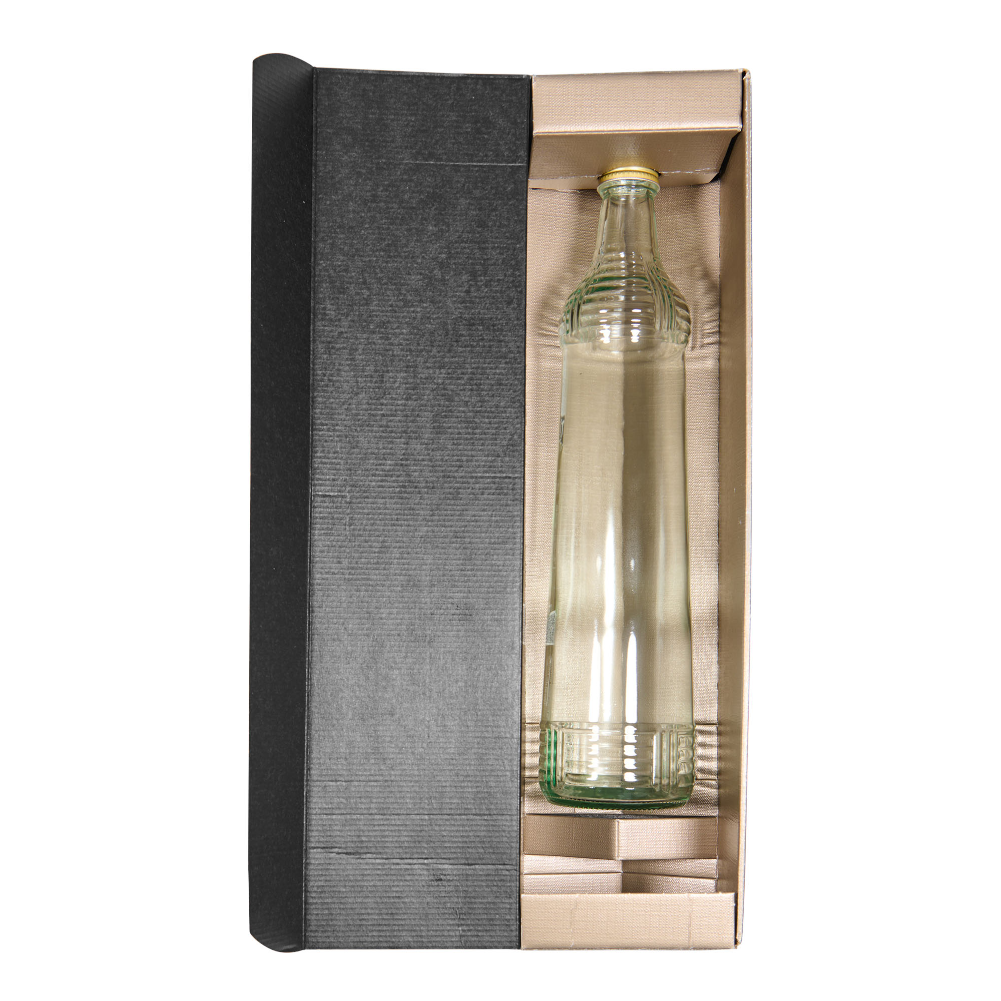 Poklon kutija 'Metallic', pravougaona, karton, šampanjac