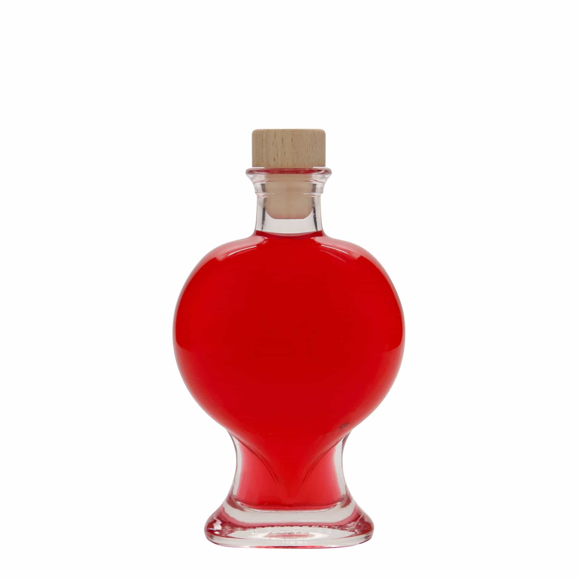 200 ml staklena boca „Srce“, otvor: pluta
