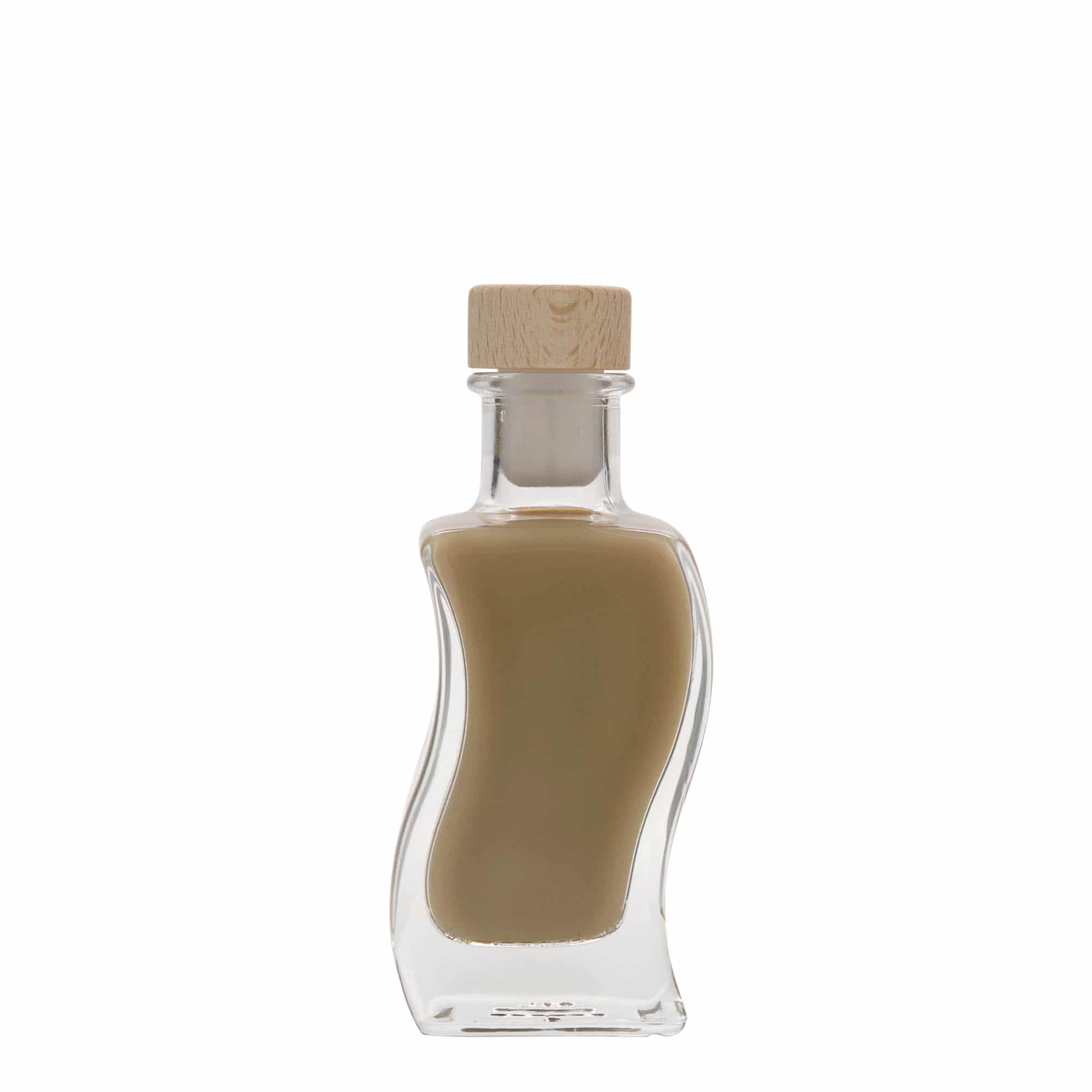 100 ml staklena boca „Welle“, četvrtasta, grlo: čep