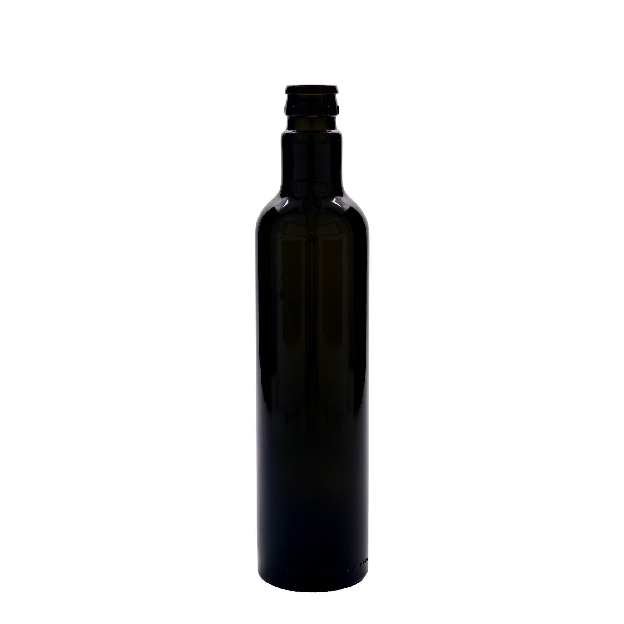 500 ml boca za sirće/ulje 'Willy New', staklo, antikno zeleno, grlo: DOP