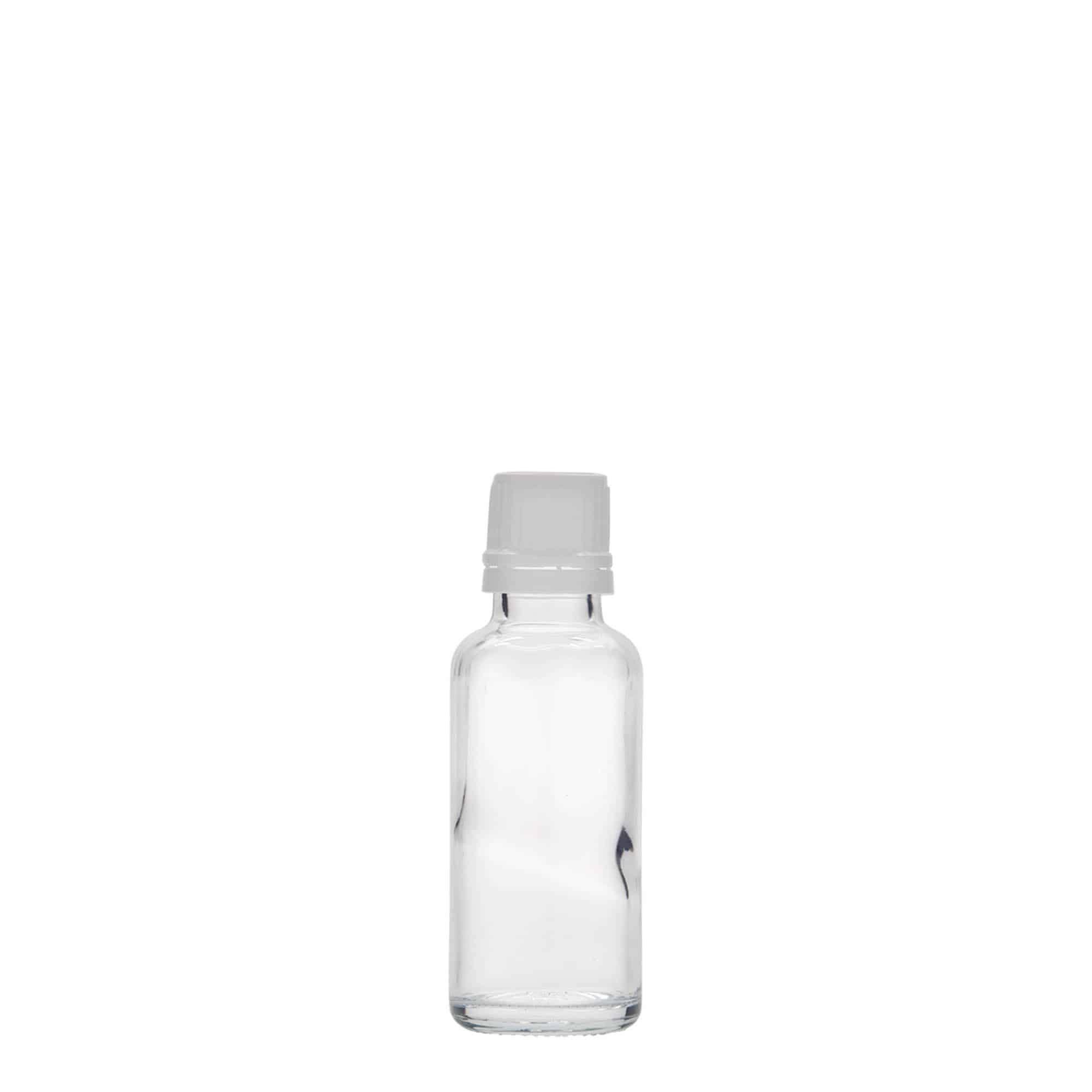 30 ml medicinska bočica, staklo, otvor: DIN 18