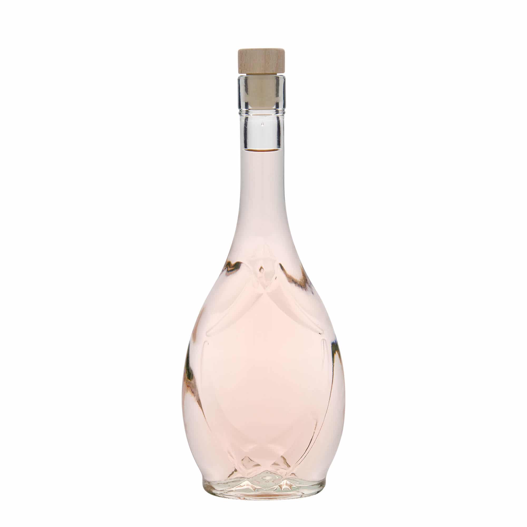 Staklena flaša 500 ml 'Saragossa', ovalna, otvor: Pluto