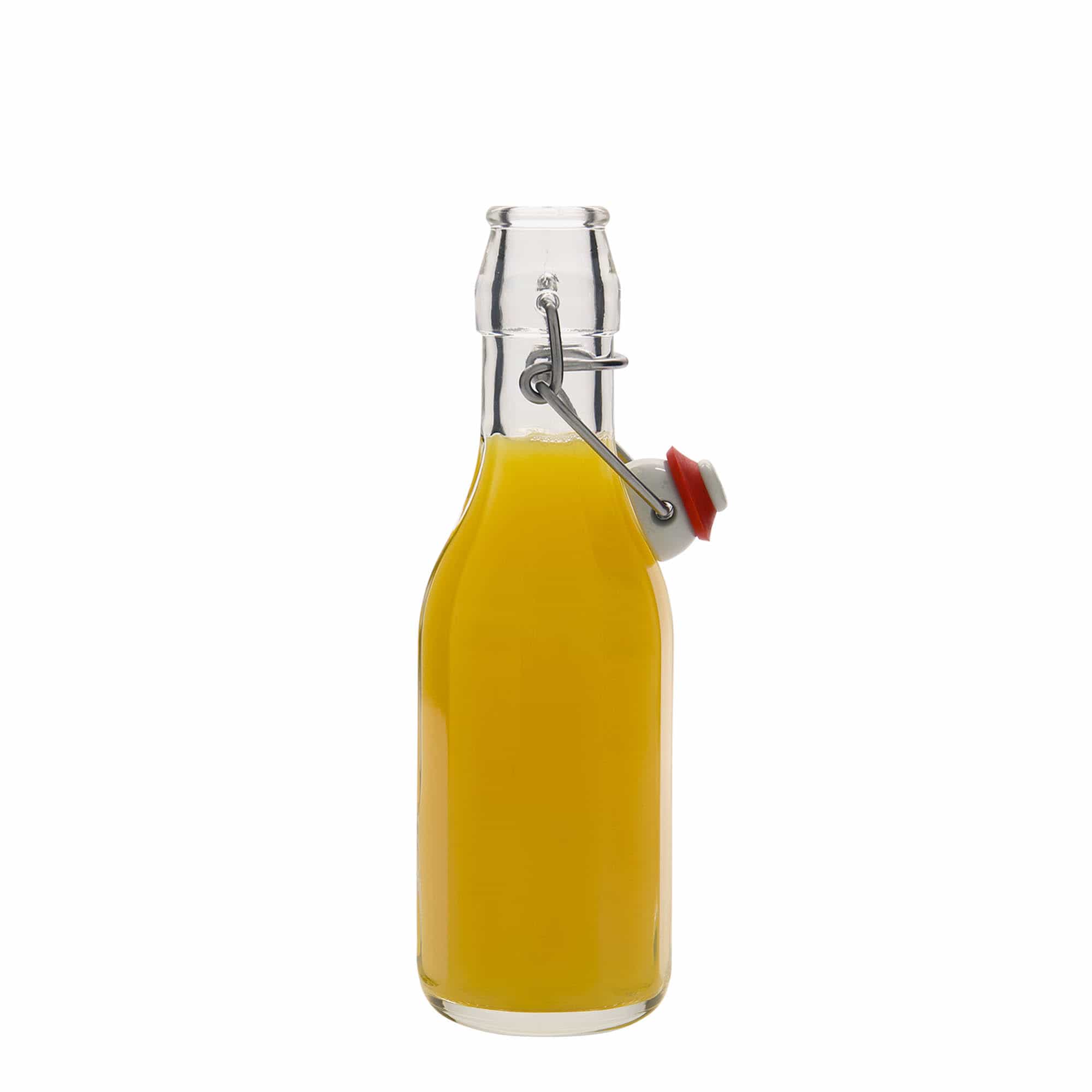 250 ml staklena boca „Bravo“, desetostrana, grlo: kopča za zatvaranje