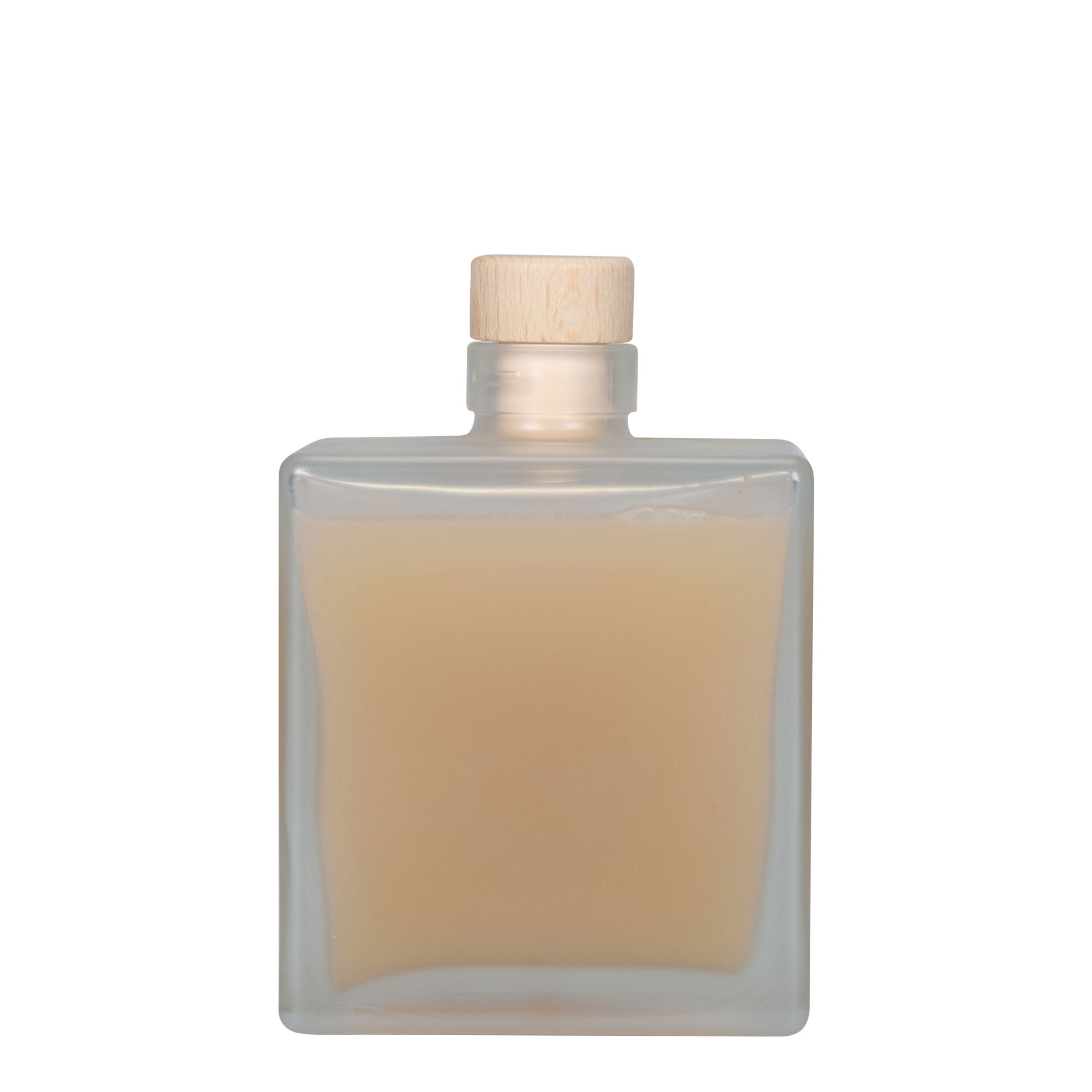 500 ml staklena boca 'Cube', kvadratna, zaleđena, otvor: pluta 500 ml staklena boca 'Cube', kvadratna, zaleđena, otvor: pluta