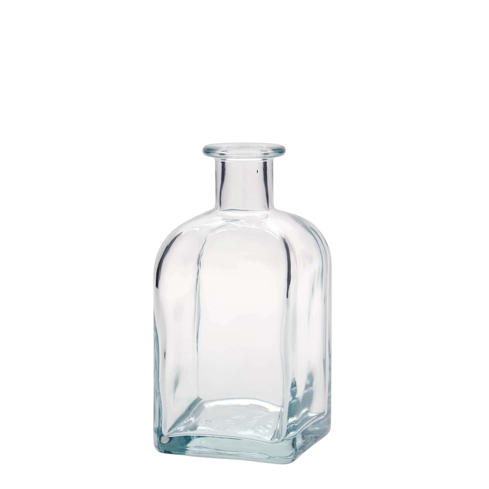 350 ml staklena boca Apotheker Carré, kvadratna, grlo: pluta