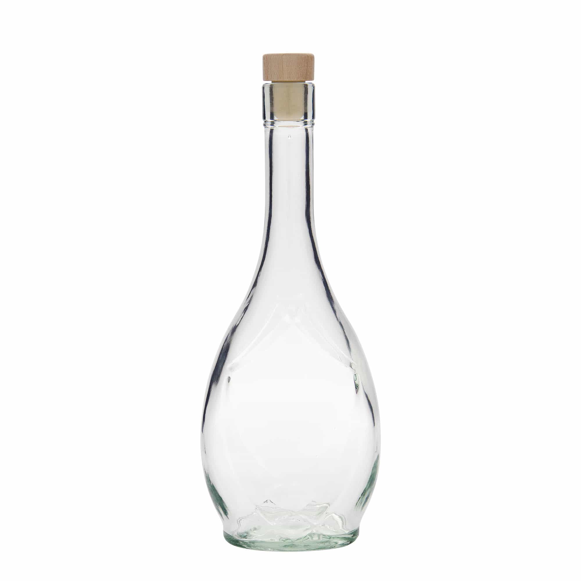 500 ml staklena boca 'Saragossa', ovalna, grlo: plutani čep