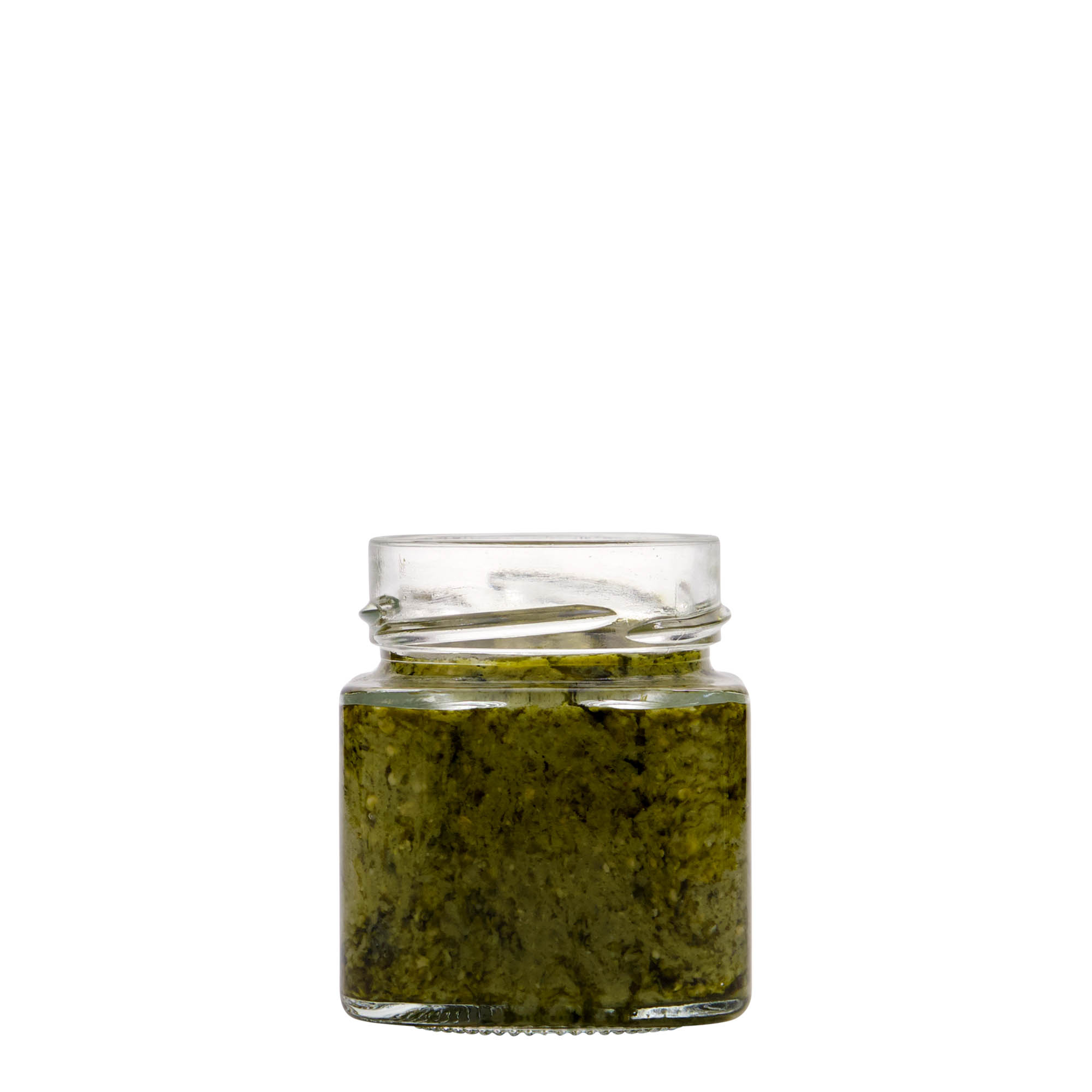 Kvadratna staklenka 156 ml 'Funny', otvor: Deep Twist Off (DTO 58)