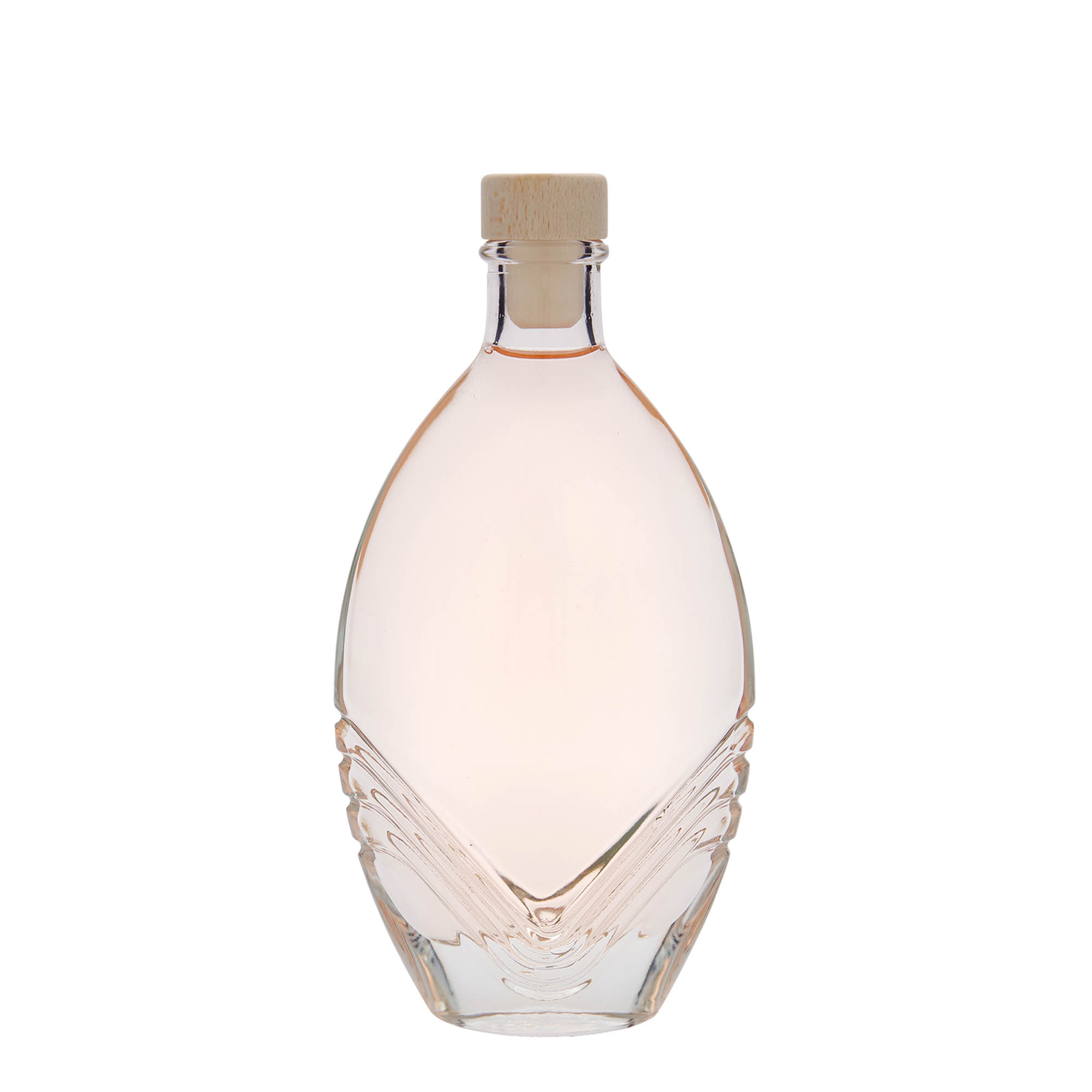 200 ml staklena boca „Florence“, ovalna, otvor: čep