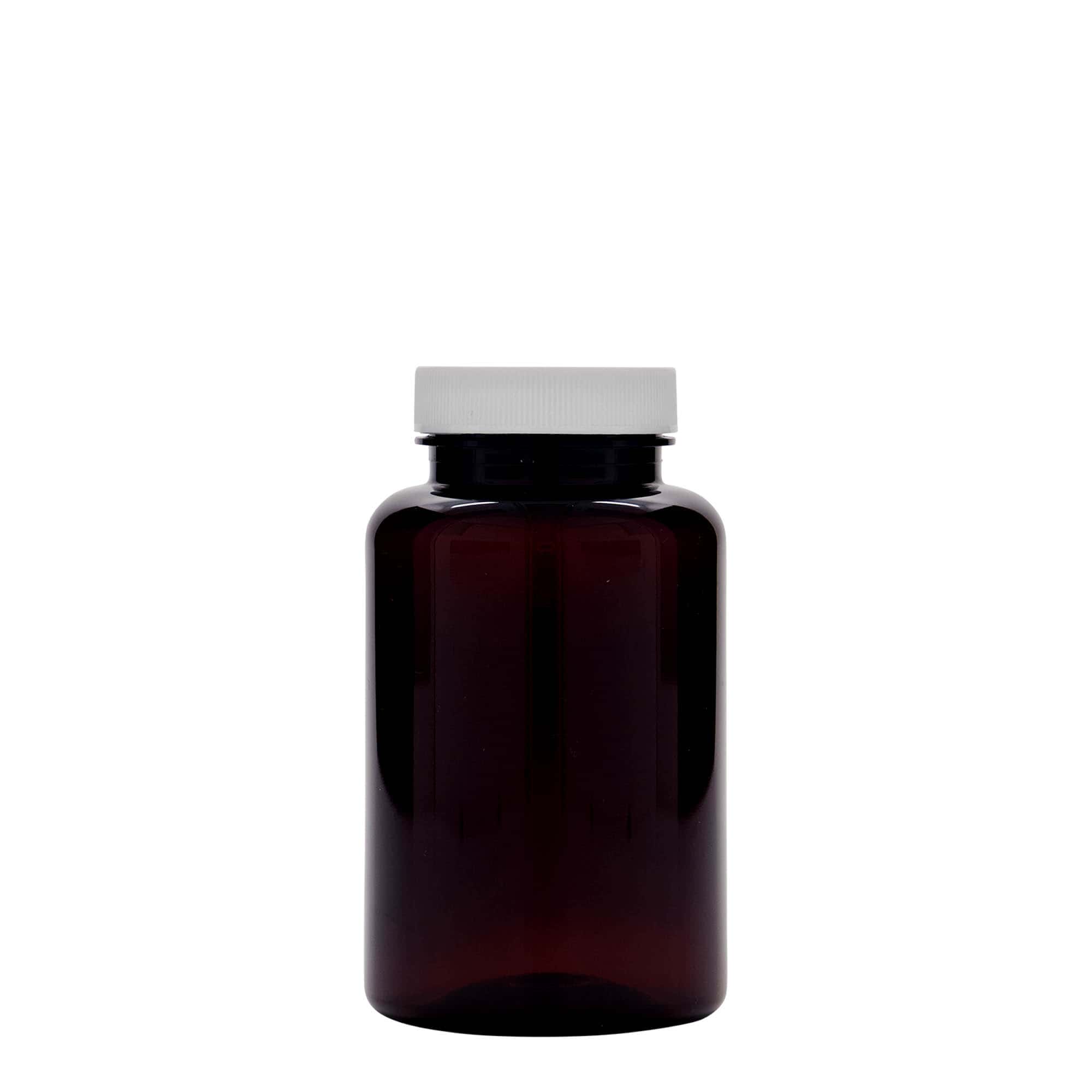 PET-Packer flaša 250 ml, plastika, smeđa, otvor: GPI 45/400