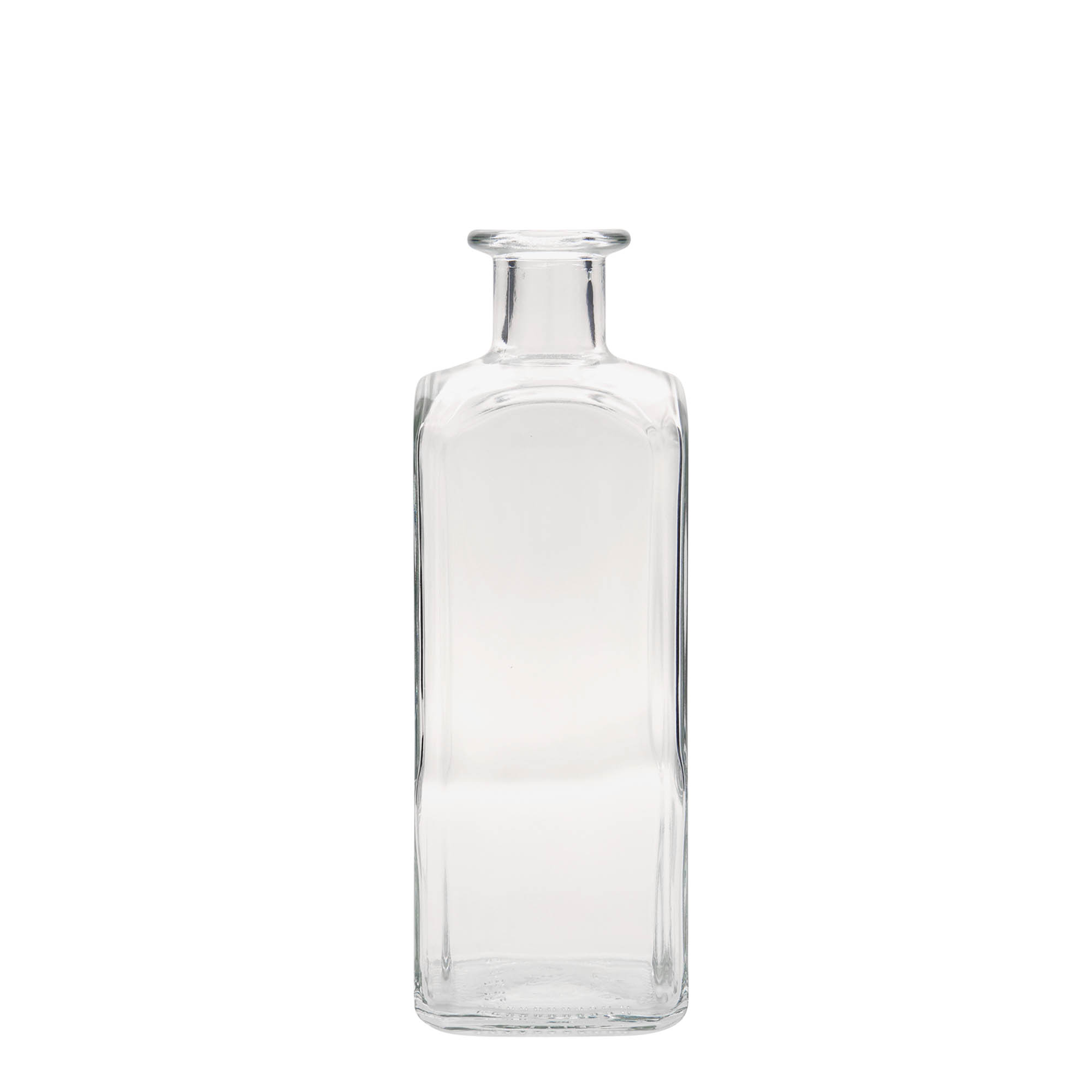 500 ml staklena boca Apotheker Carré, kvadratna, otvor: pluta