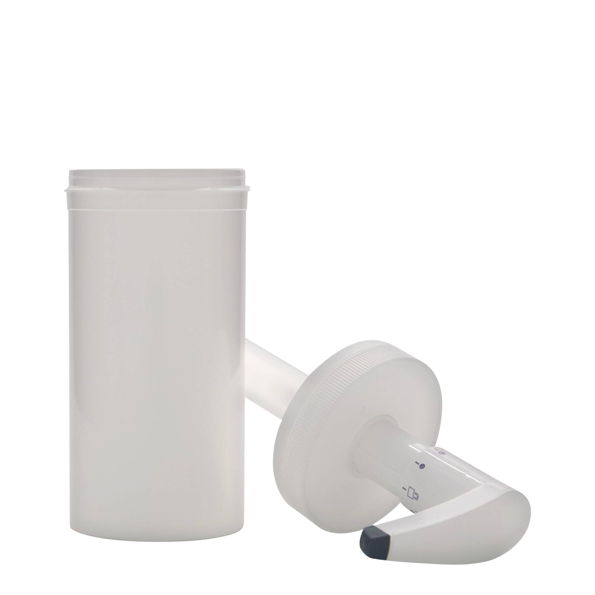 655 ml dozirna boca 'Securibox', PP-plastika, bijela, grlo: zatvarač na navoj