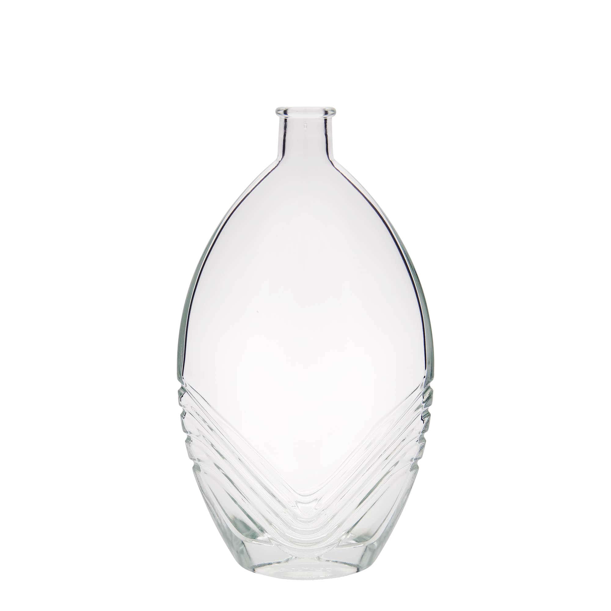 Staklena flaša 500 ml 'Florence', ovalna, otvor: Pluto Staklena flaša 500 ml 'Florence', ovalna, otvor: Pluto