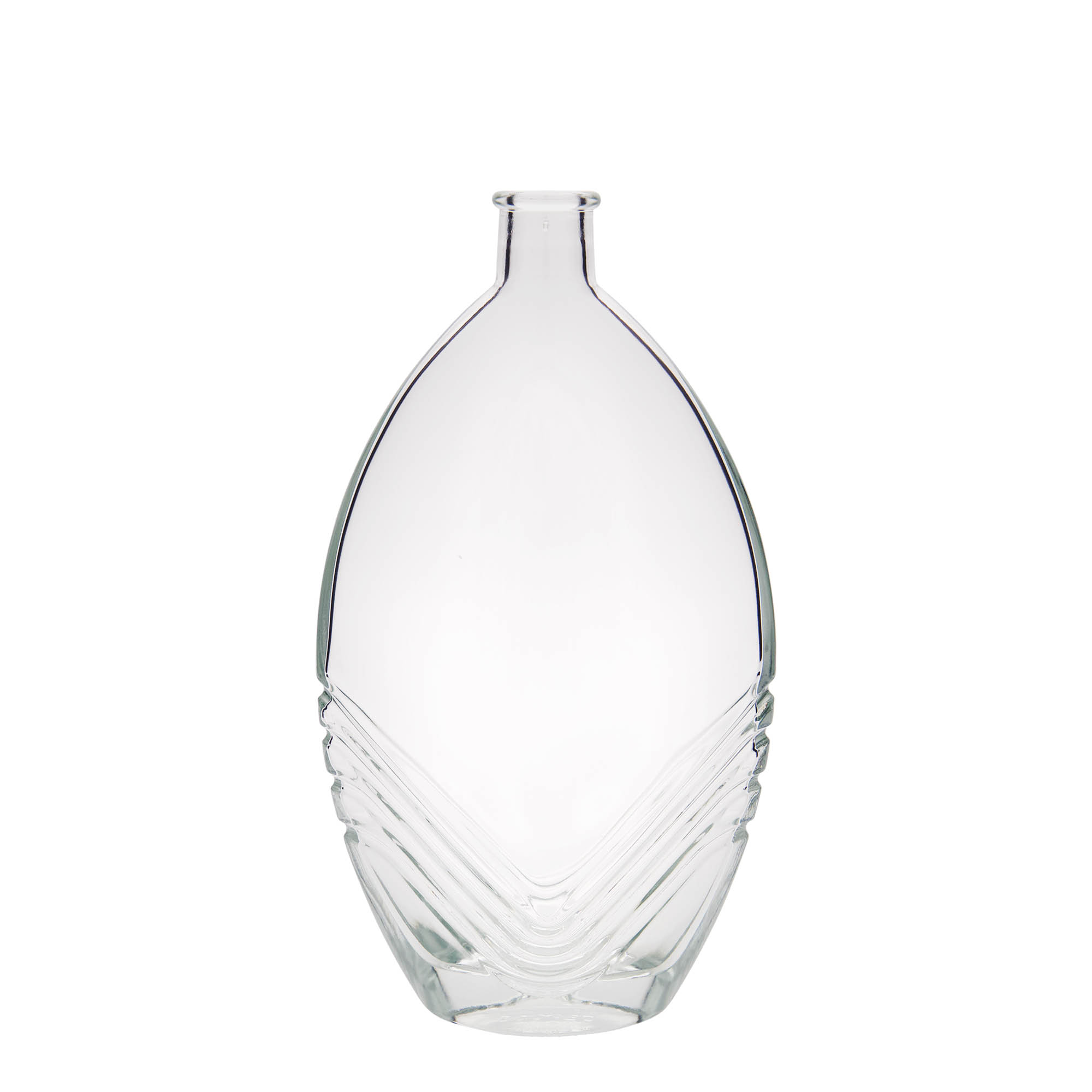 500 ml staklena boca 'Florence', ovalna, otvor: čep 500 ml staklena boca 'Florence', ovalna, otvor: čep