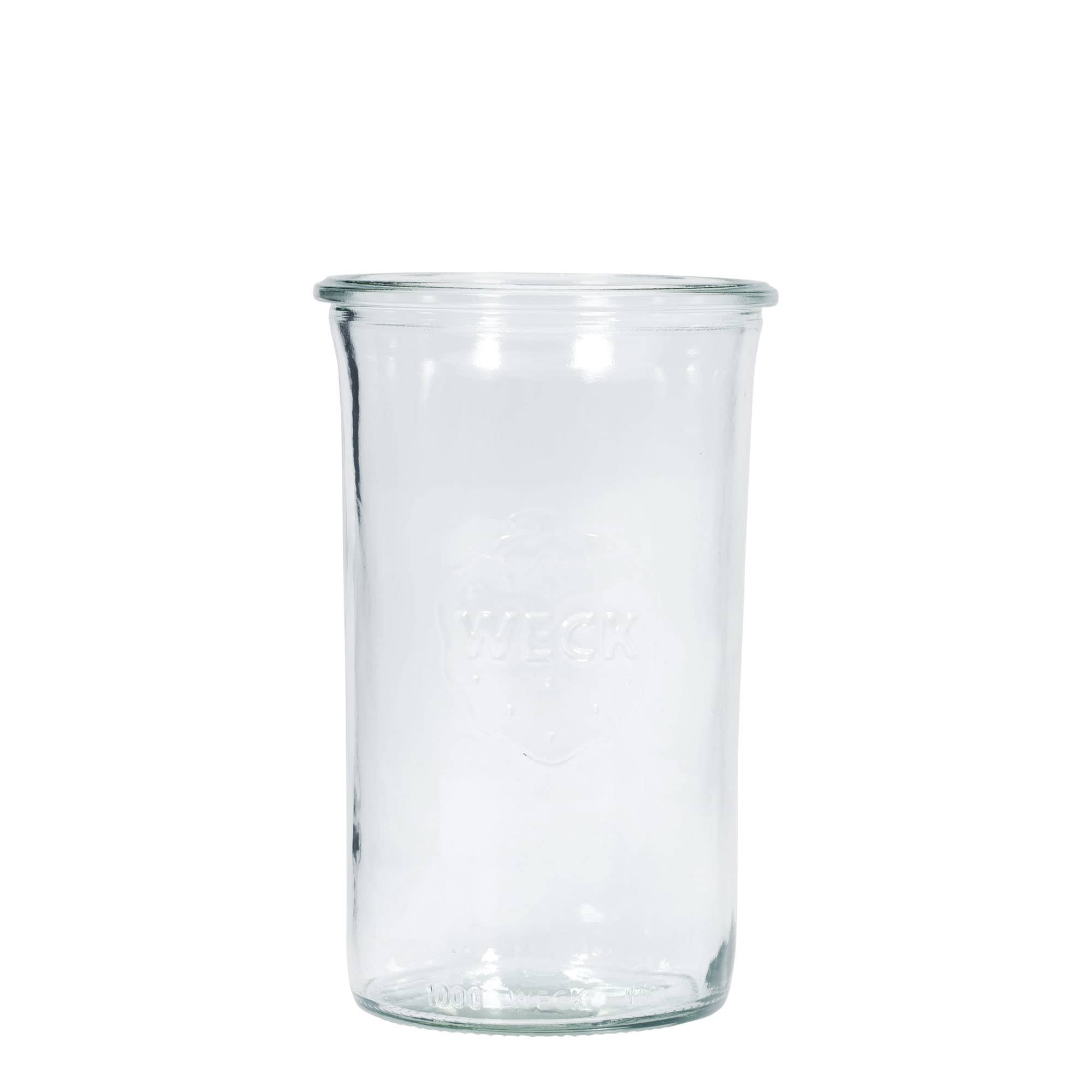 1.000 ml WECK-staklena tegla za okretanje #, grlo: okrugli rub