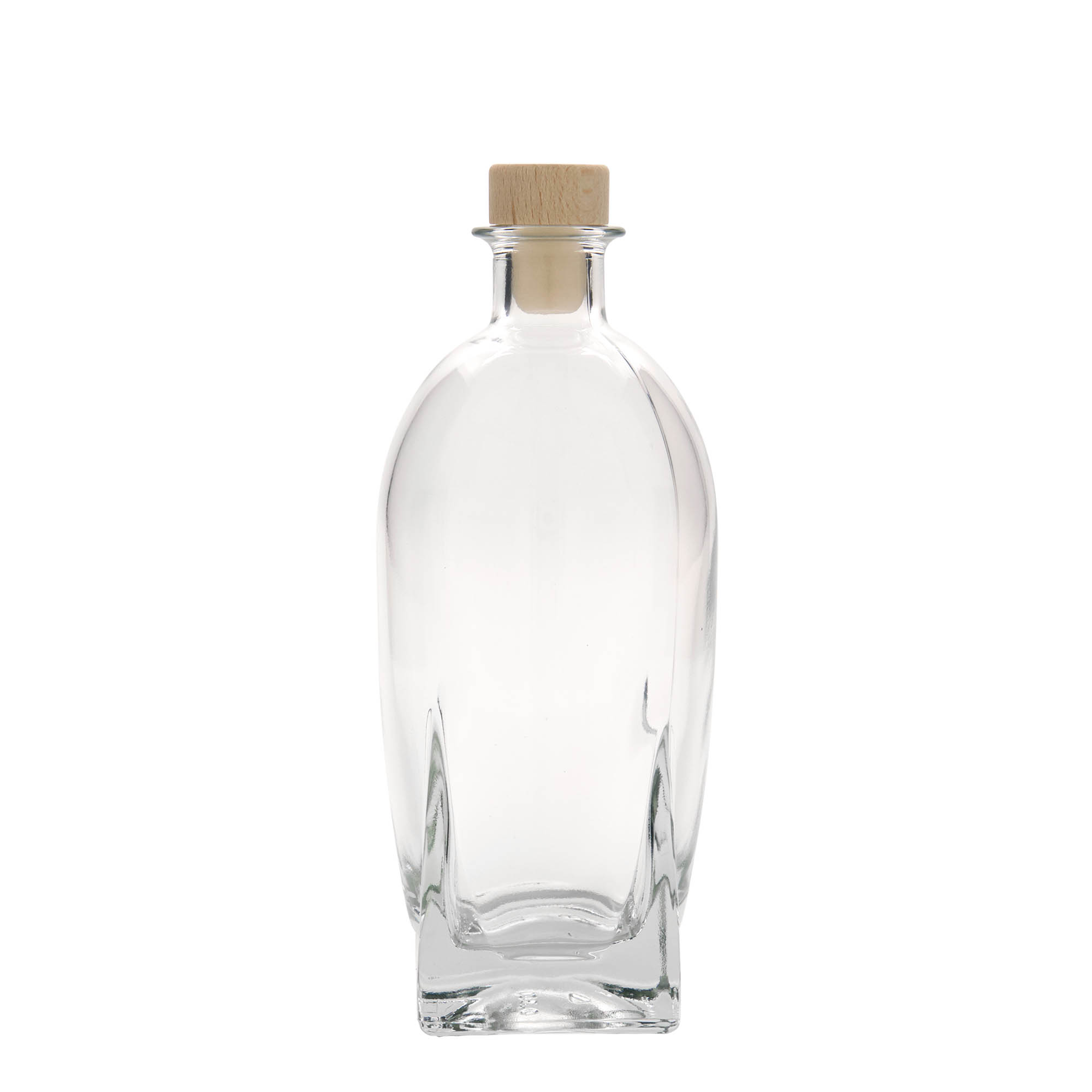500 ml staklena boca 'Zino', kvadratna, grlo: plutani čep