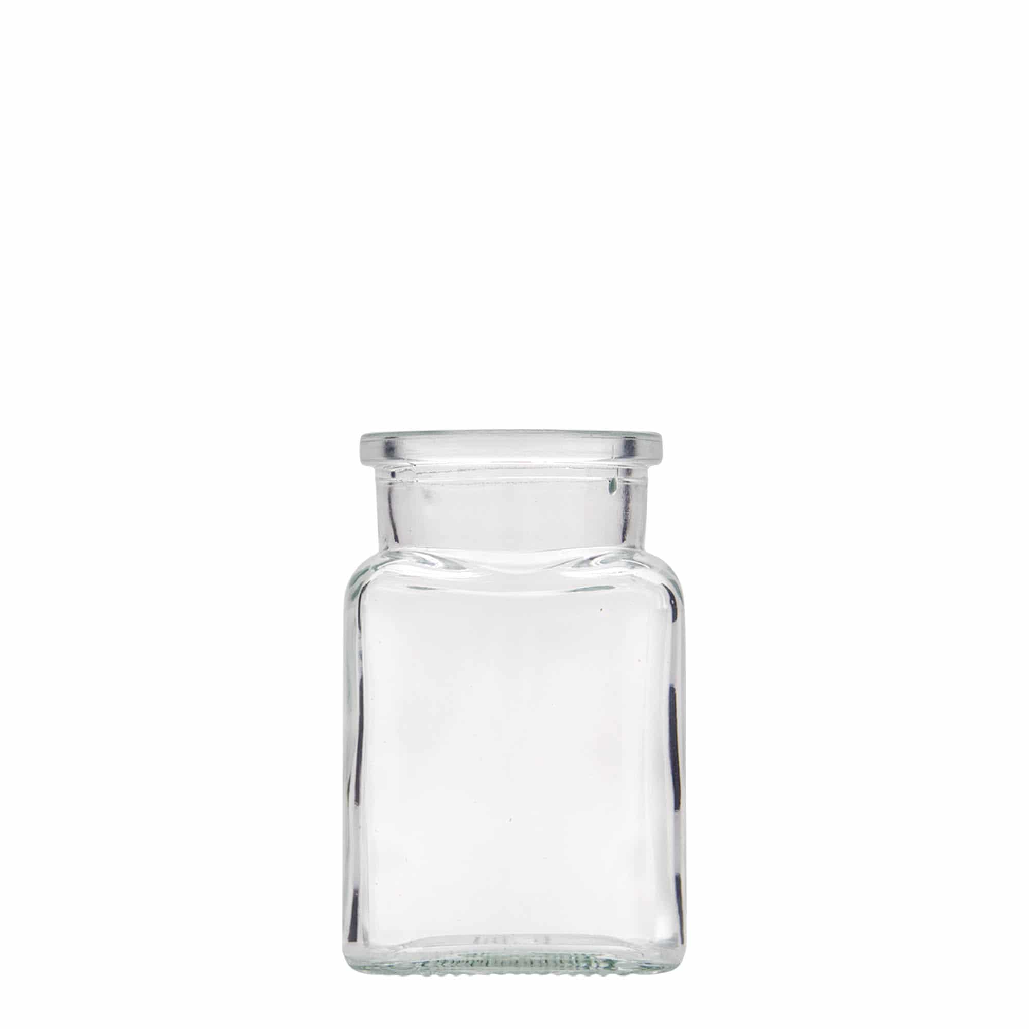 Staklenka sa plutom 150 ml, kvadratna, otvor: Pluto Staklenka sa plutom 150 ml, kvadratna, otvor: Pluto