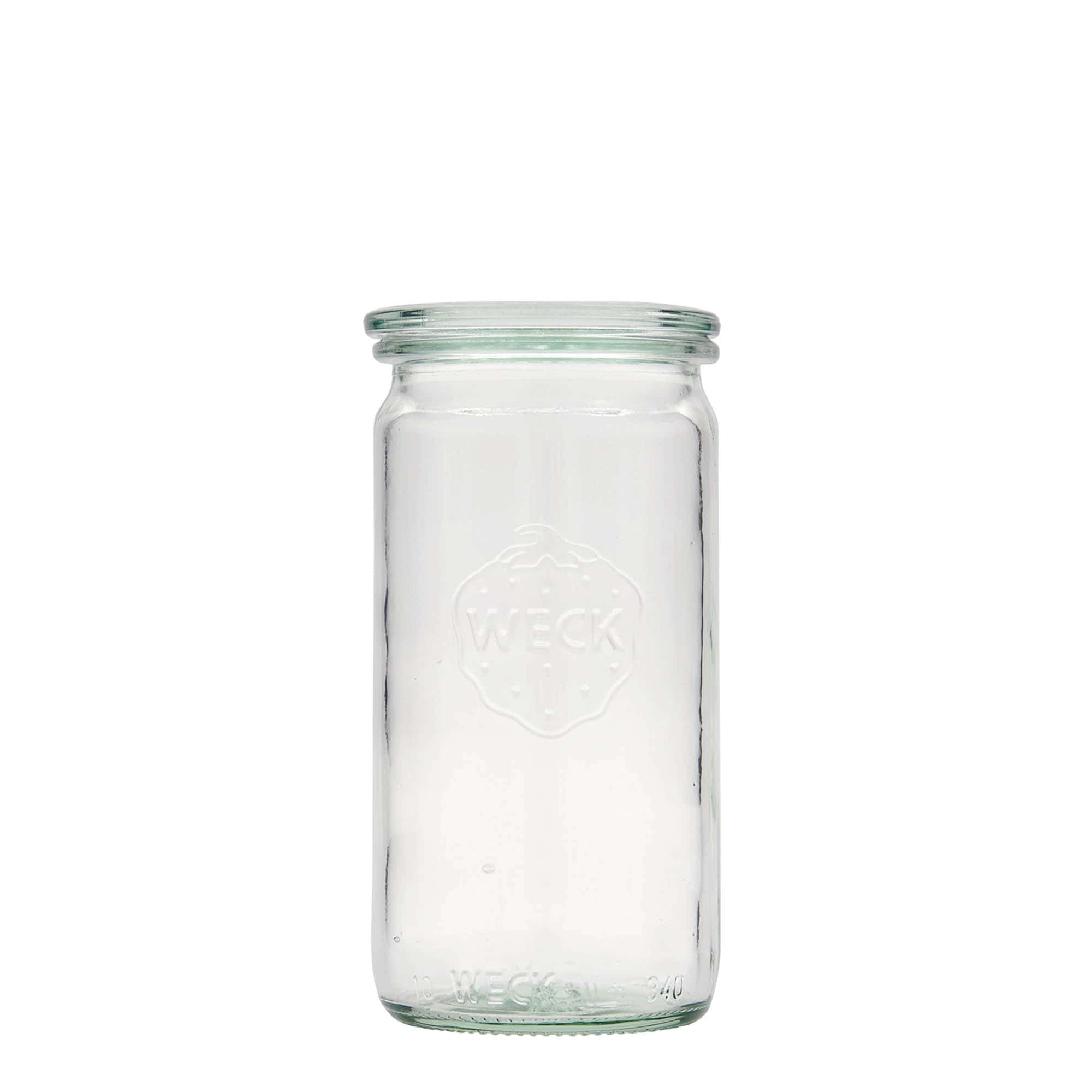 340 ml WECK cilindar staklena tegla, otvor: okrugli rub