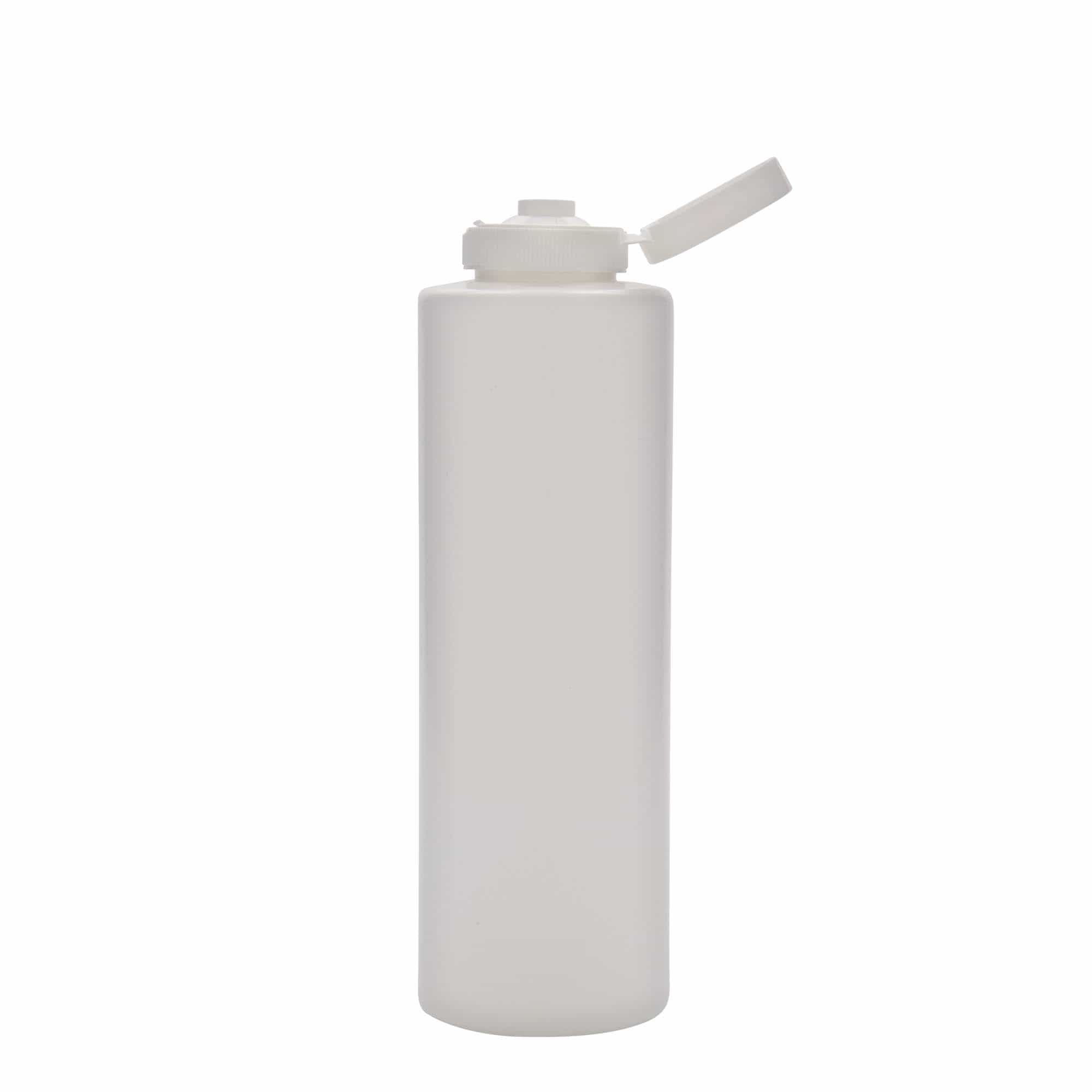 Flaša za umake 500 ml, LDPE plastika, bijela, otvor: GPI 38/400